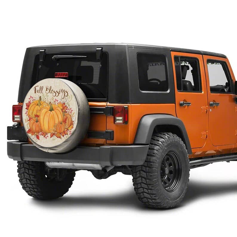 Inktee Store - Autumn Pumpkin Tire Cover Image