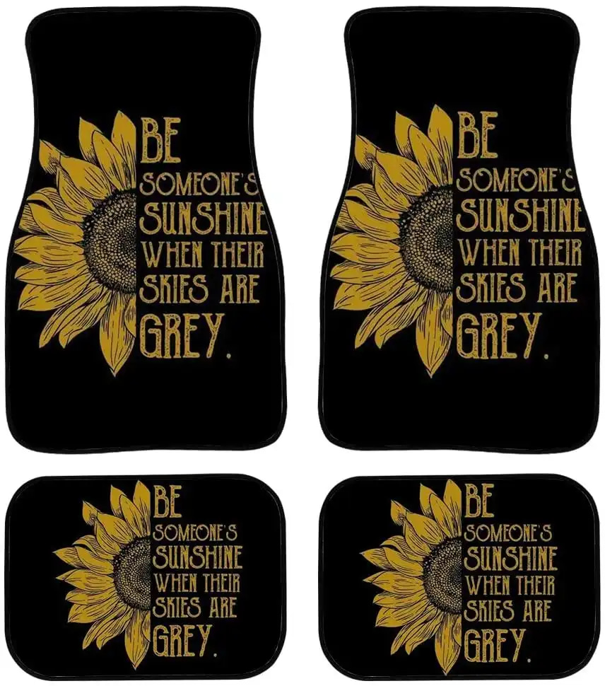 Be Someone Sunshine When Their Skies Are Grey Car Floor Mats