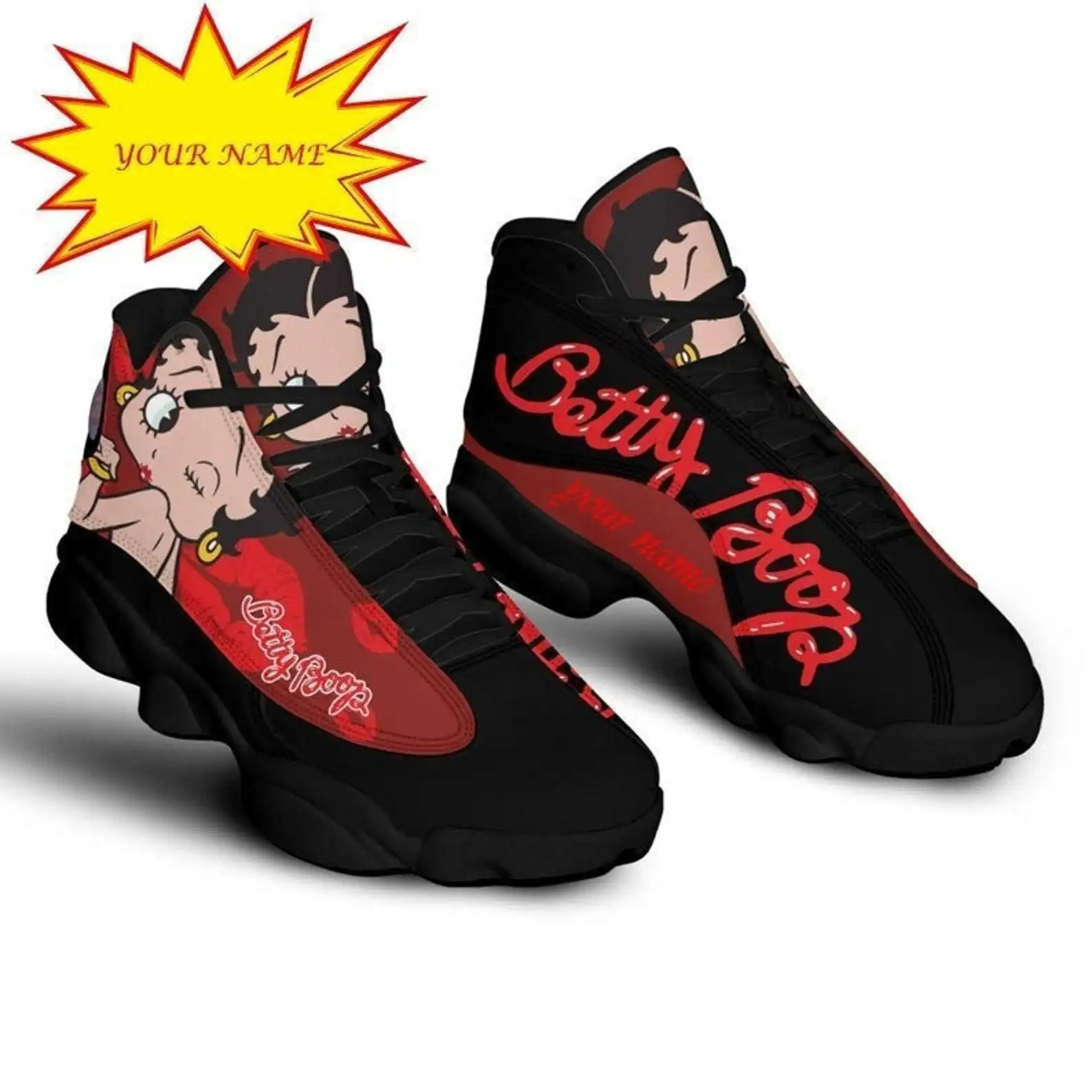 Betty Boop Personalized Air Jordan Shoes
