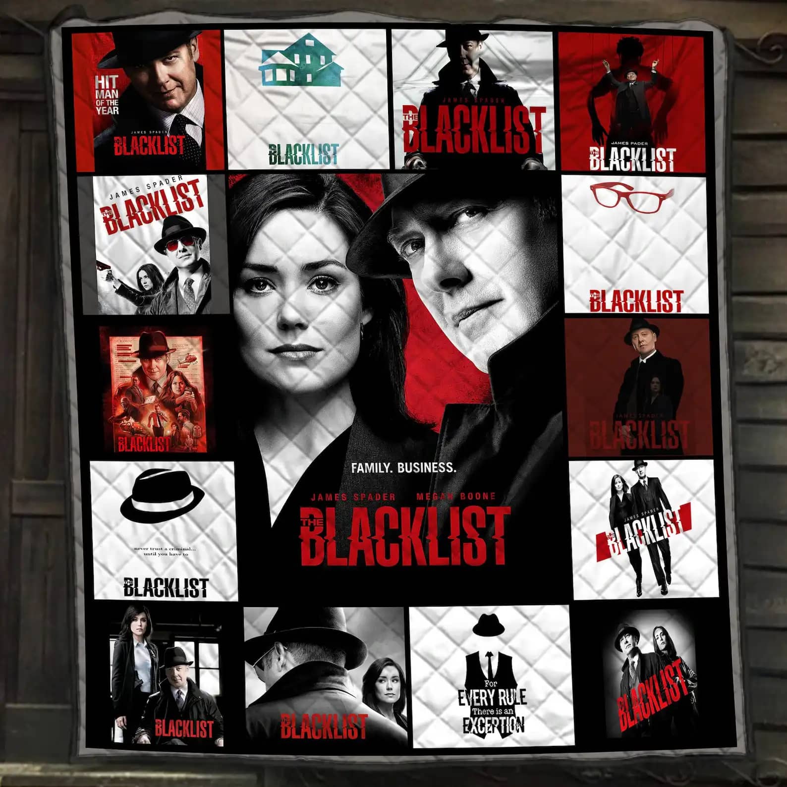 Blacklist Tv Series Blanket Gift For Blacklist Characters Fans Quilt