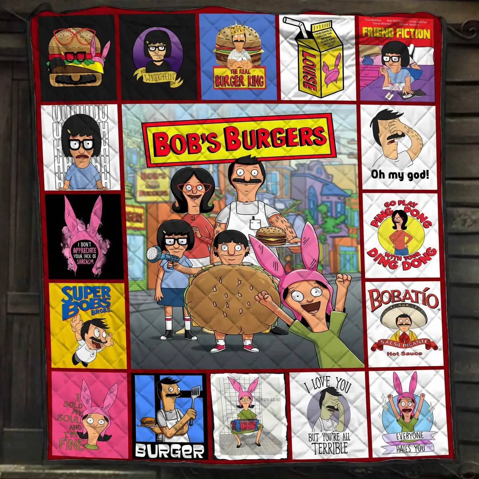 Bobs Burgers Characters Gift For Lovers Quilt