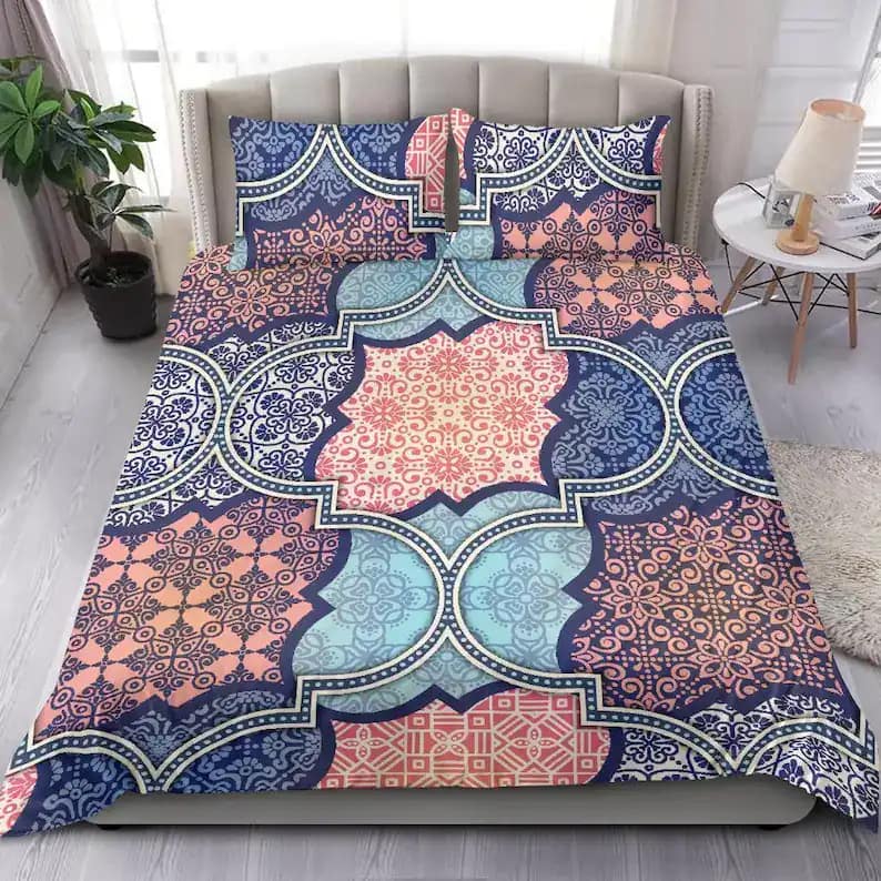 Bohemian Art Custom Quilt Bedding Sets