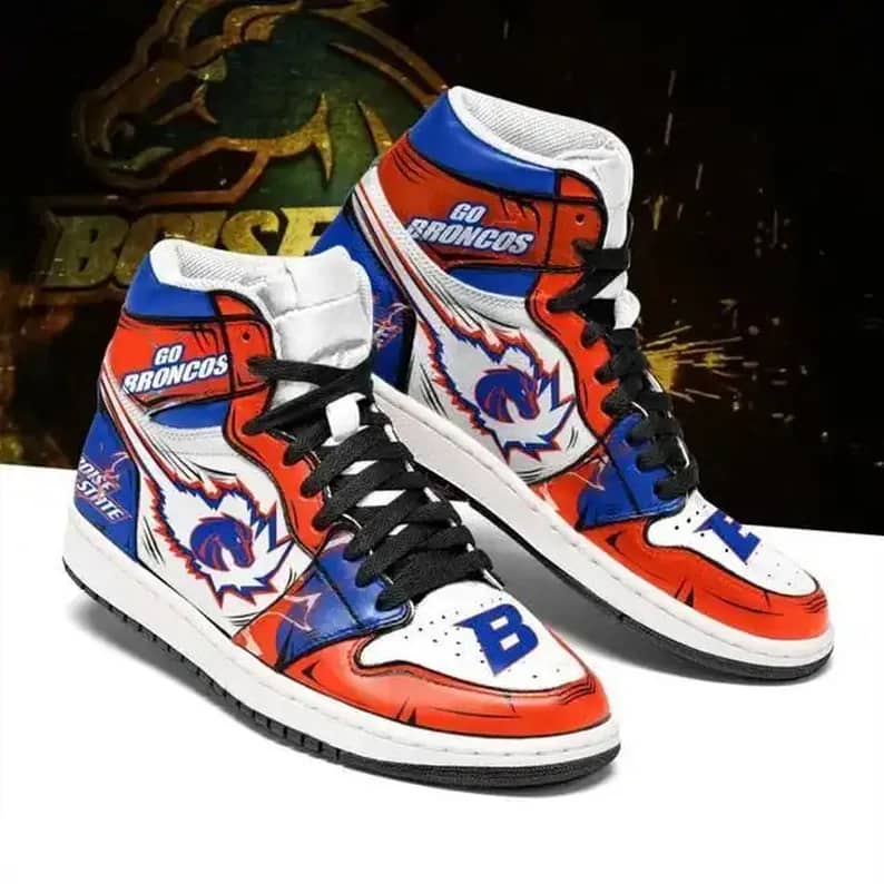 Boise State Broncos Ncaa Football Sneakers Perfect Gift For Sports Fans Air Jordan Shoes