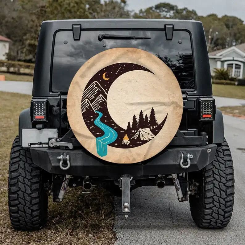Camping Moon Custom Tire Cover