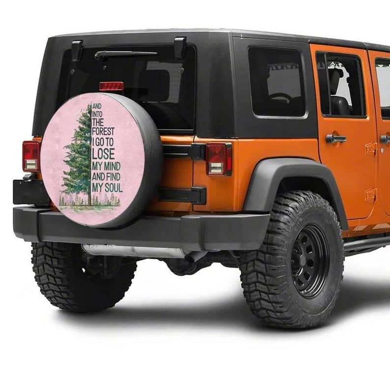 Inktee Store - Camping Tree Art Tire Cover Image