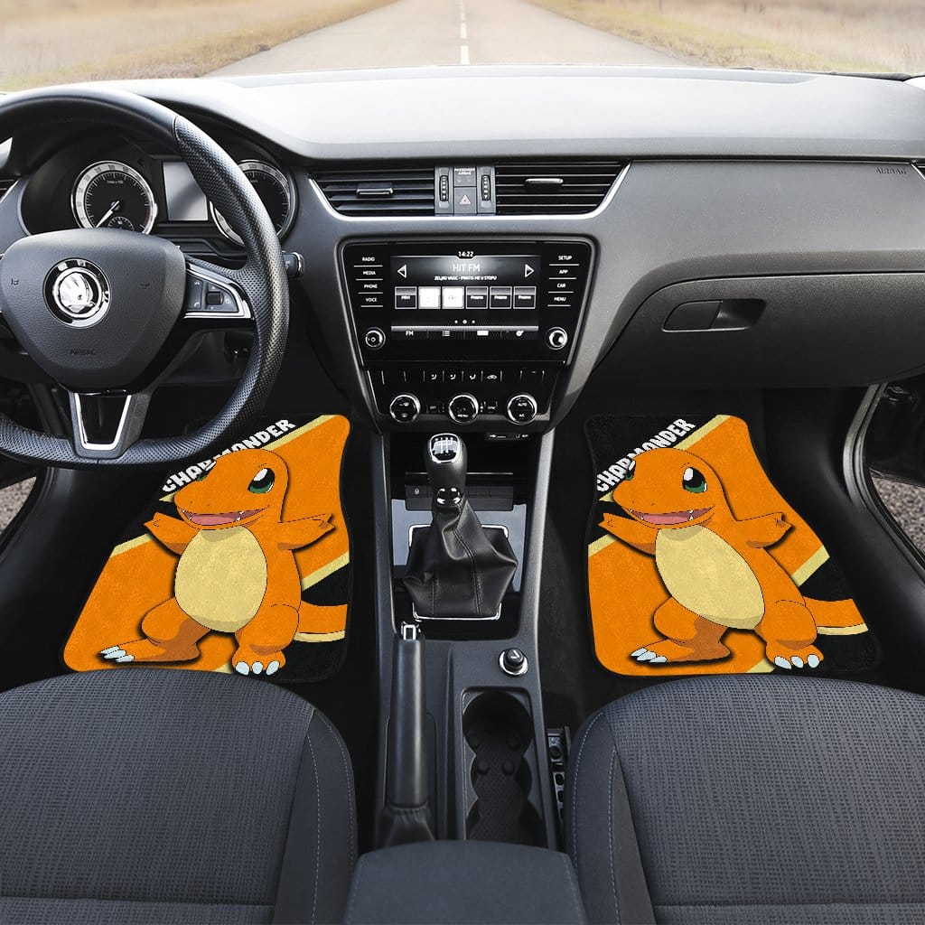Inktee Store - Charmander Custom Anime Pokemon Interior Accessories Car Floor Mats Image