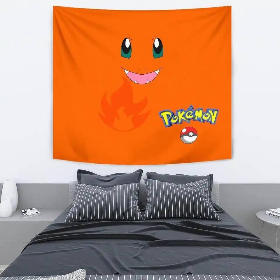 Charmander Funny Pokemon Fan Gift Idea Wall Decor Tapestry