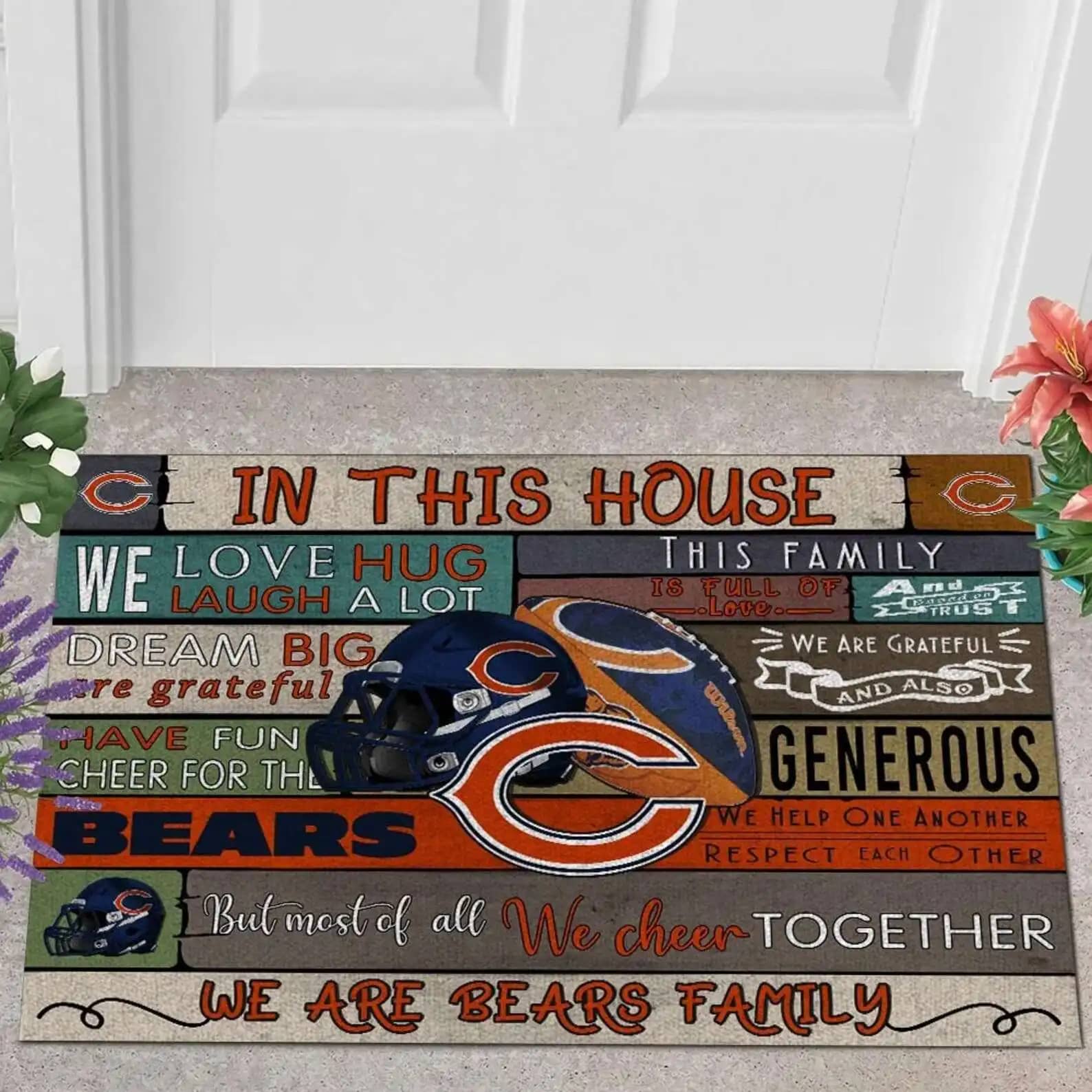 Chicago Bears Custom Doormat