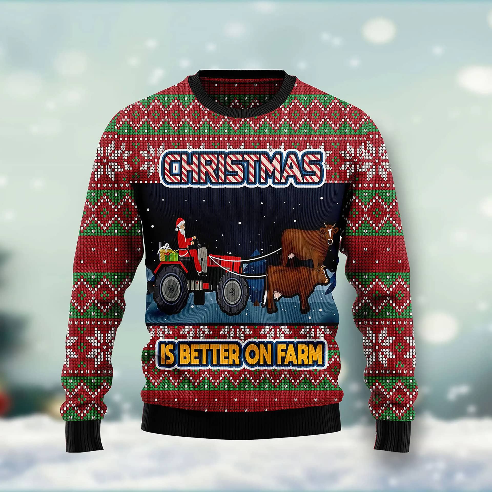 Christmas Is Better On Farm Best Holiday Gifts Ugly Sweater