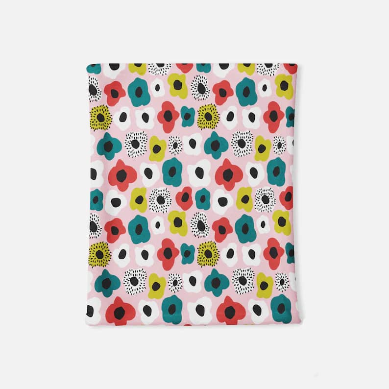 Inktee Store - Colorful Flowers Neck Gaiter Image