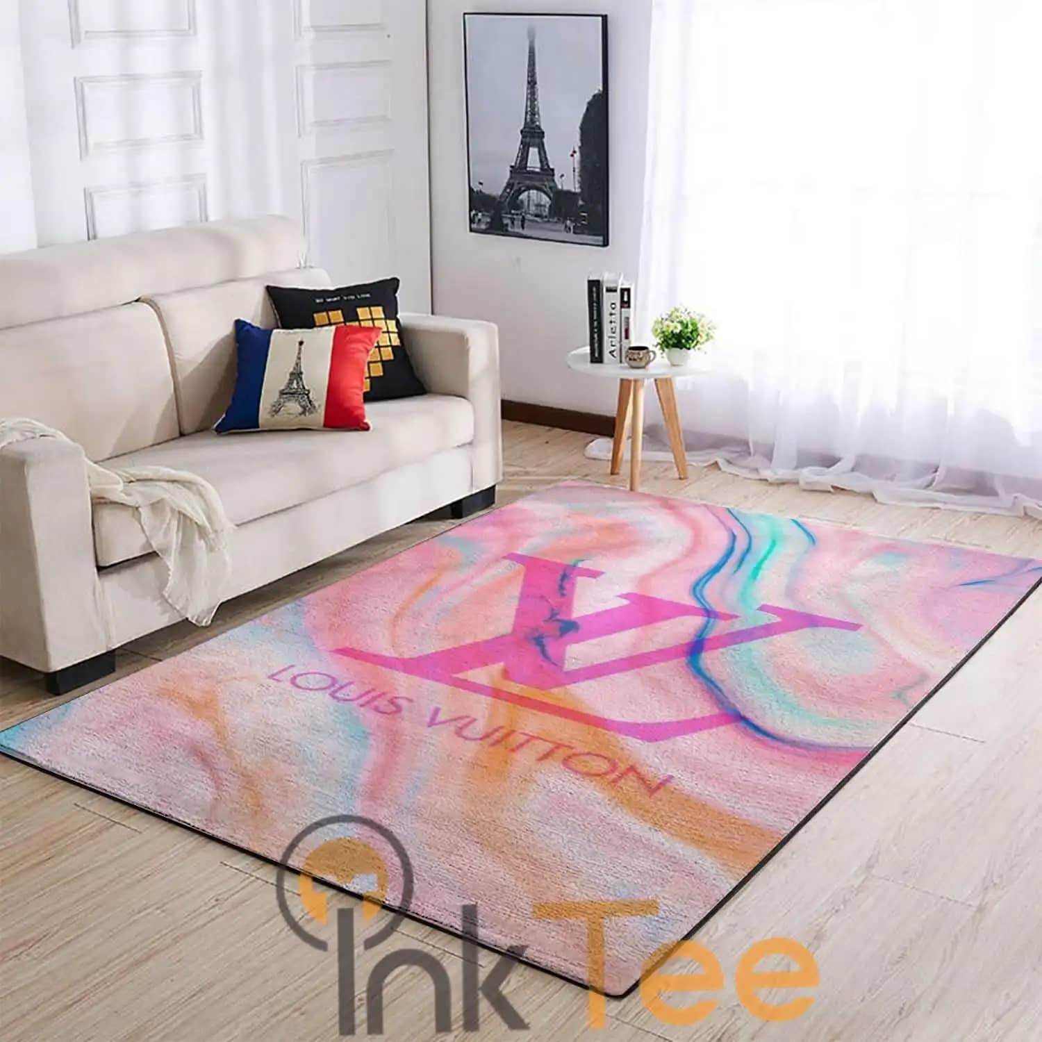 Colorful Louis Vuitton Living Room Area Amazon No4013 Rug