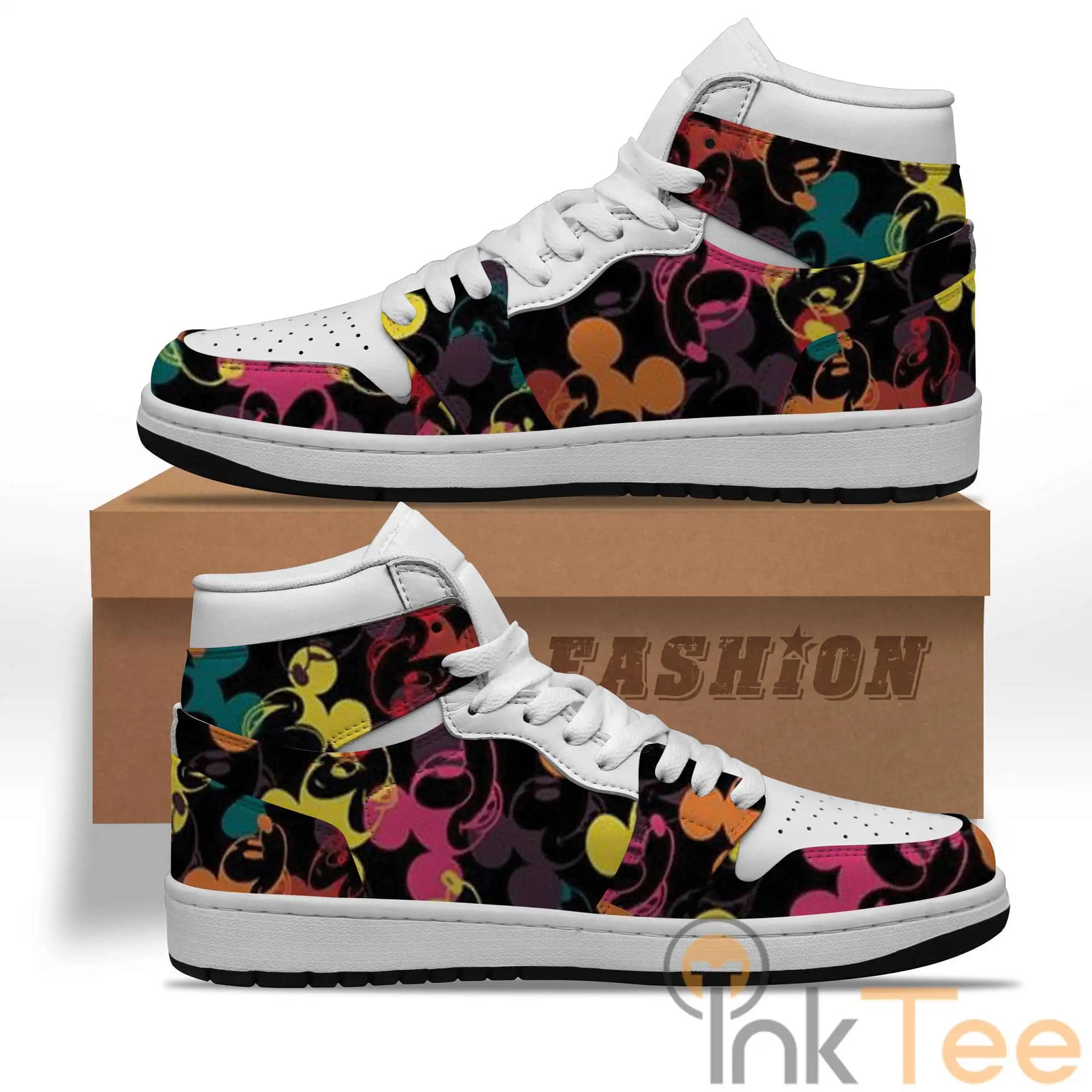 Colorful Mickey Mouse Custom Sku 02 Air Jordan Shoes