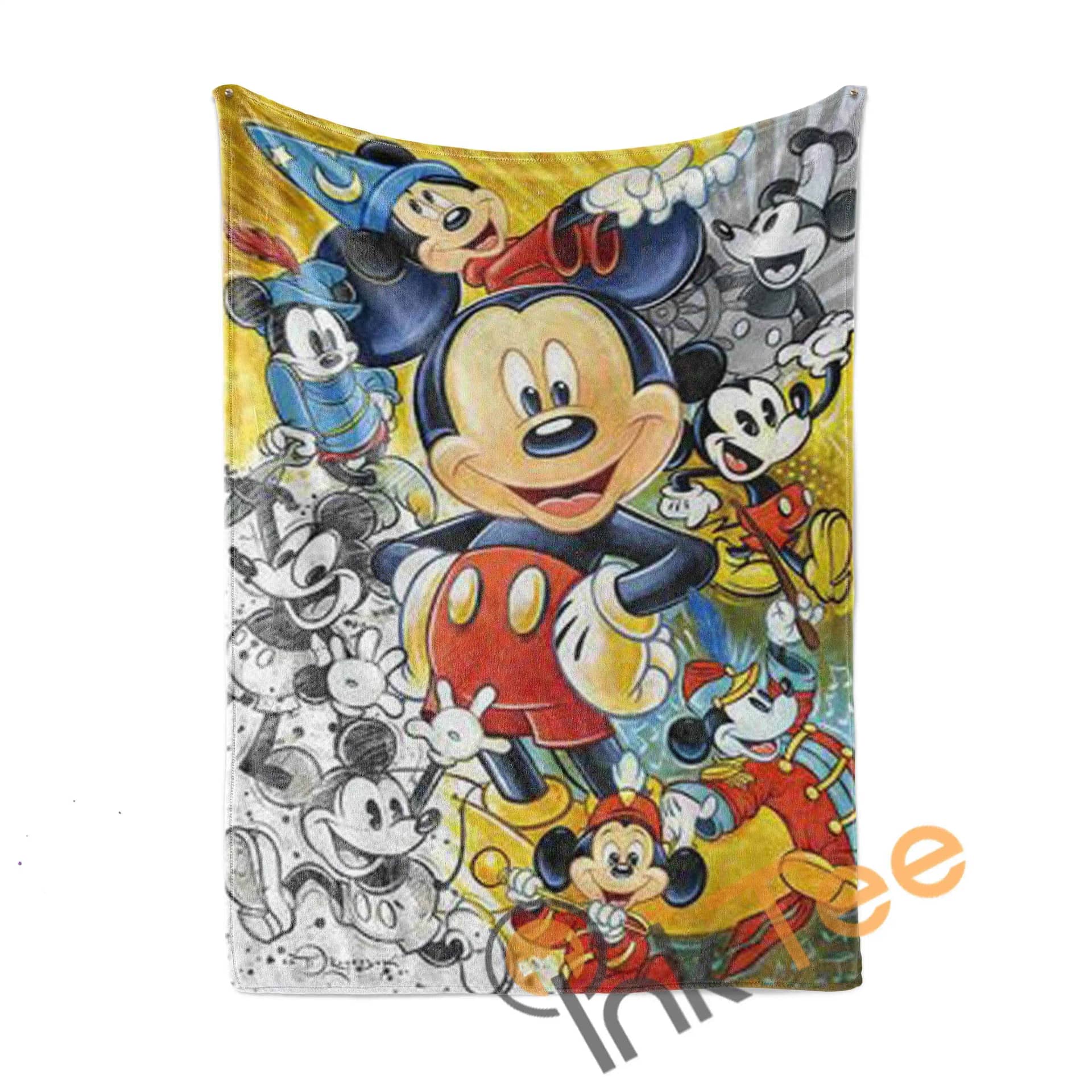Colorful Mickey Mouse Limited Edition Area Amazon Best Seller 4109 Fleece Blanket