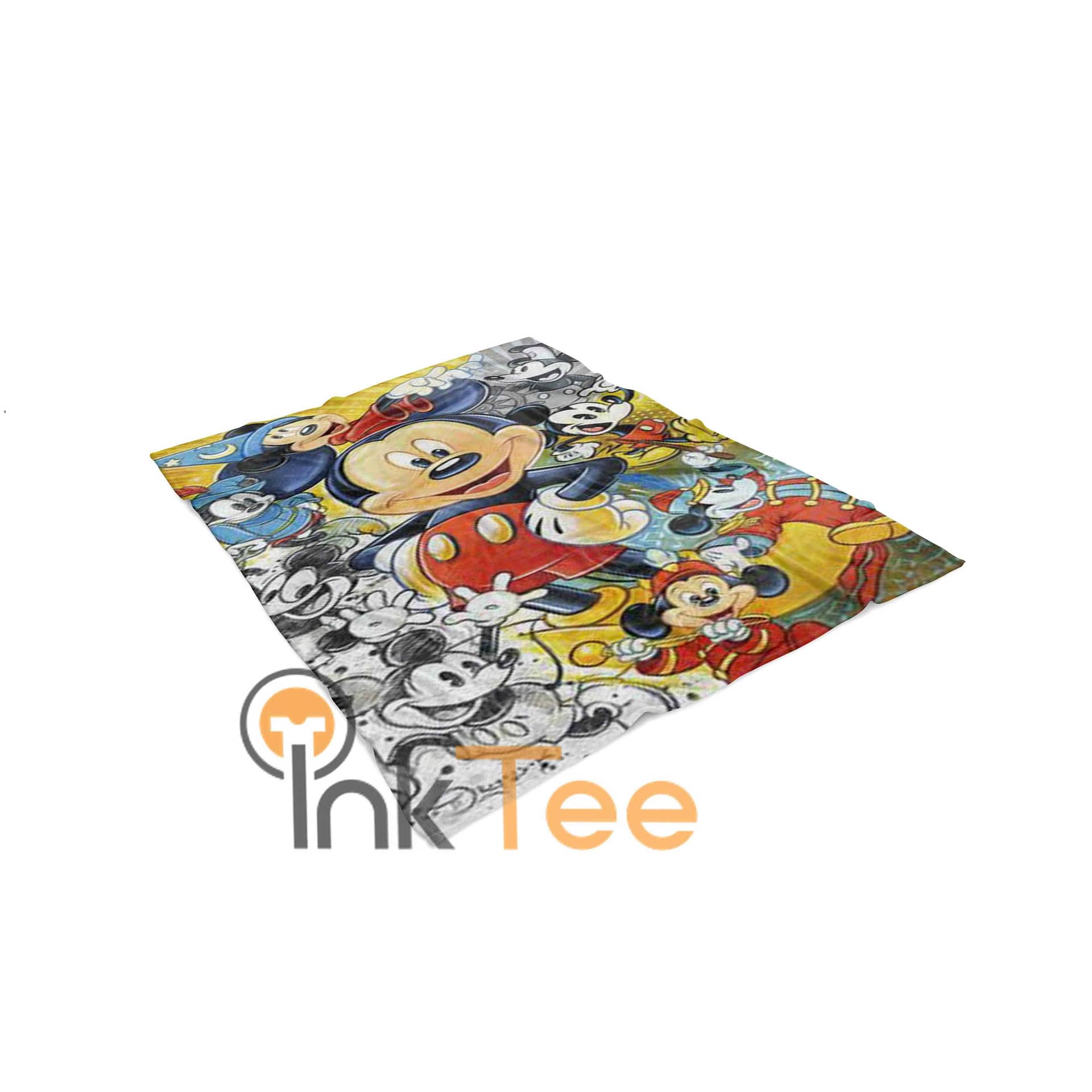 Inktee Store - Colorful Mickey Mouse Limited Edition Area Amazon Best Seller 4109 Fleece Blanket Image