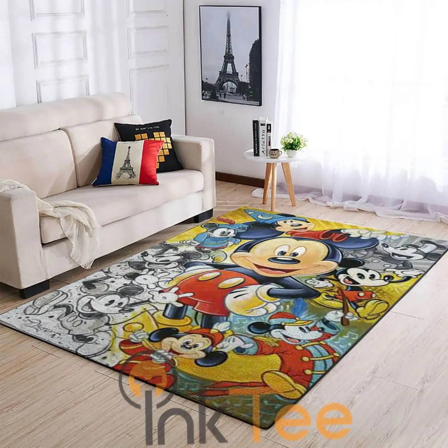 Colorful Mickey Mouse Living Room Area Amazon 4109 Rug