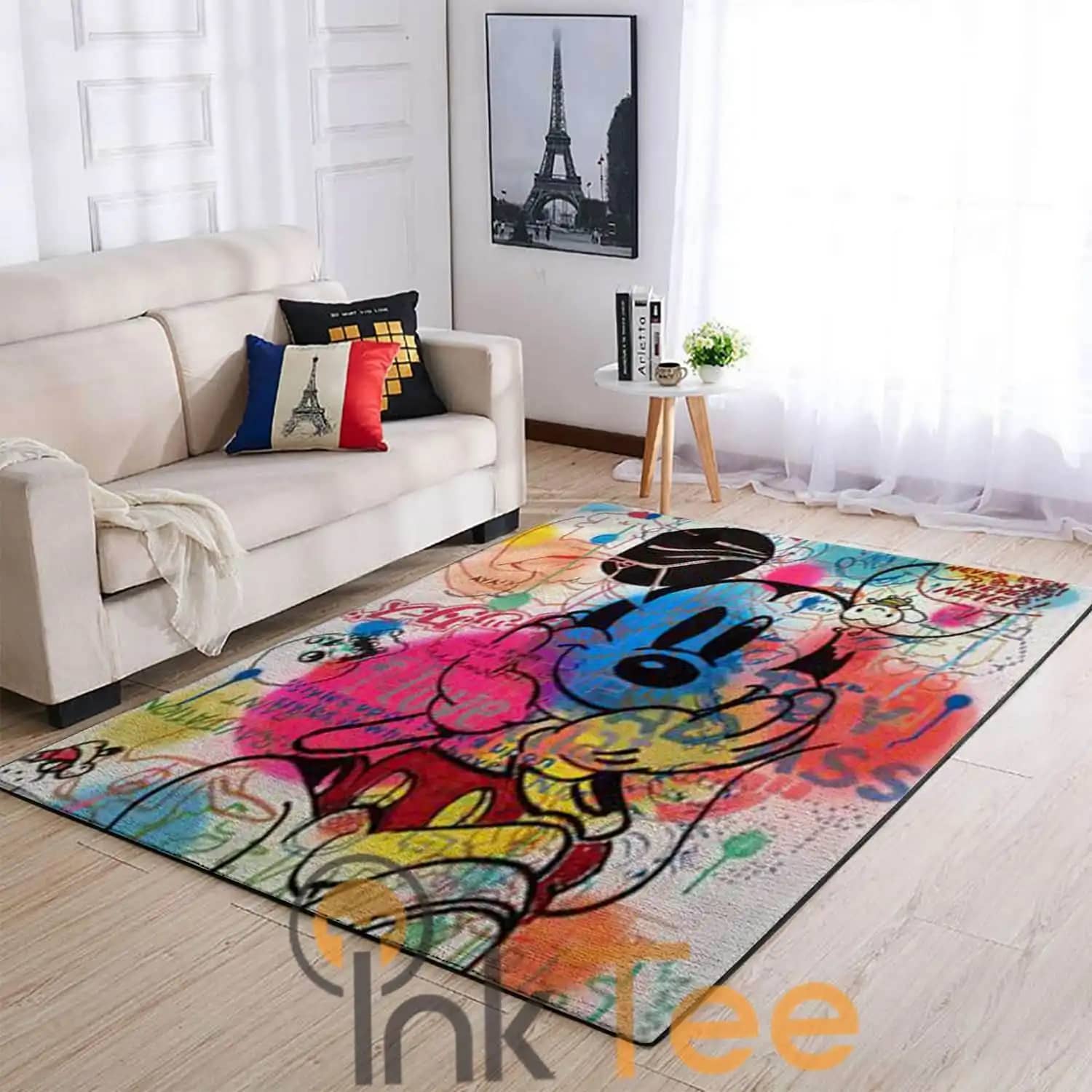 Colorful Mickey Mouse Living Room Area Amazon Sku 4082 Rug