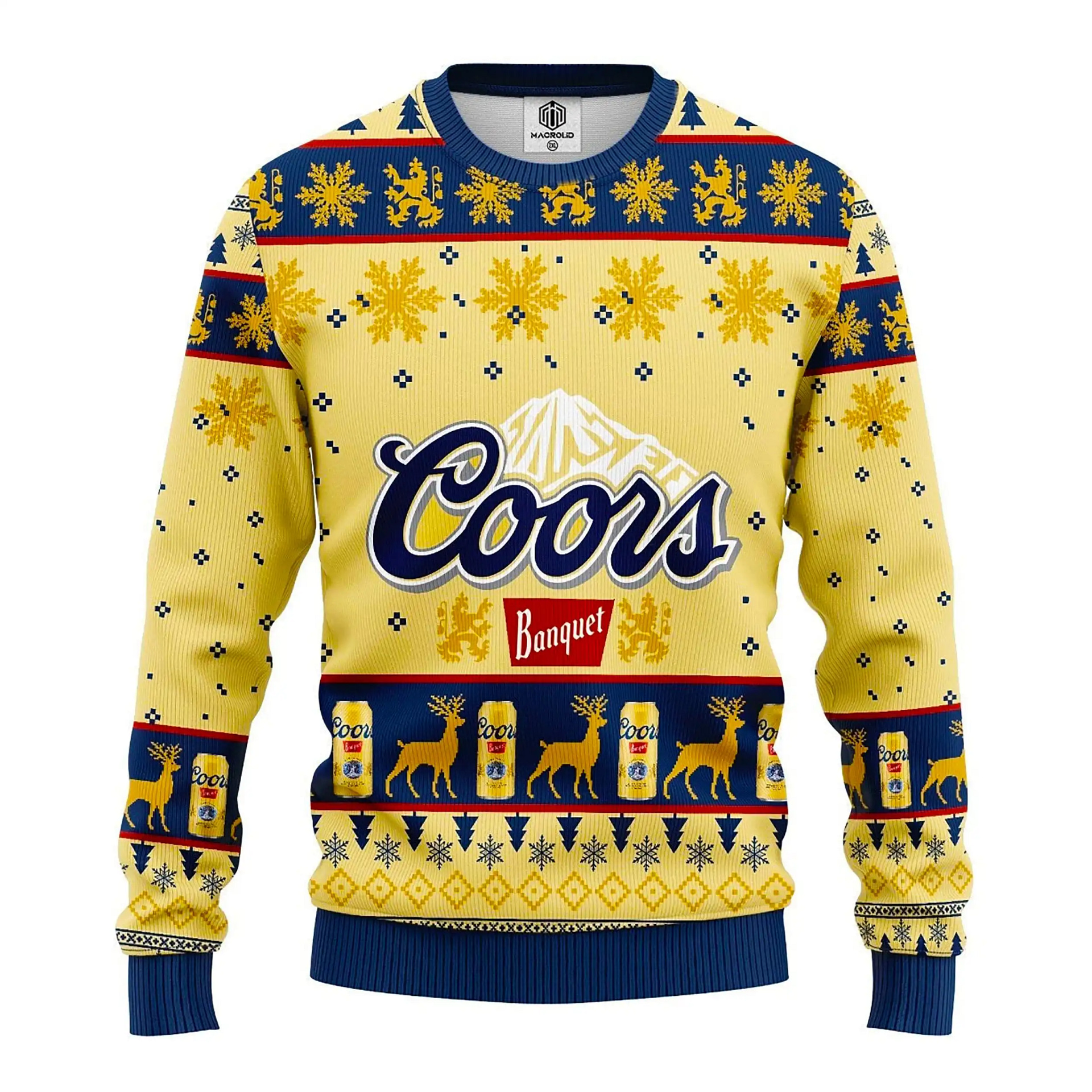 Coors Light Knitted Xmas Best Holiday Gifts Ugly Sweater