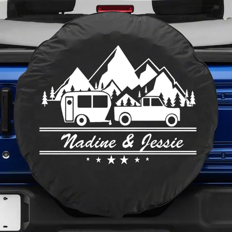 Inktee Store - Couple Campers Custom Tire Cover Image