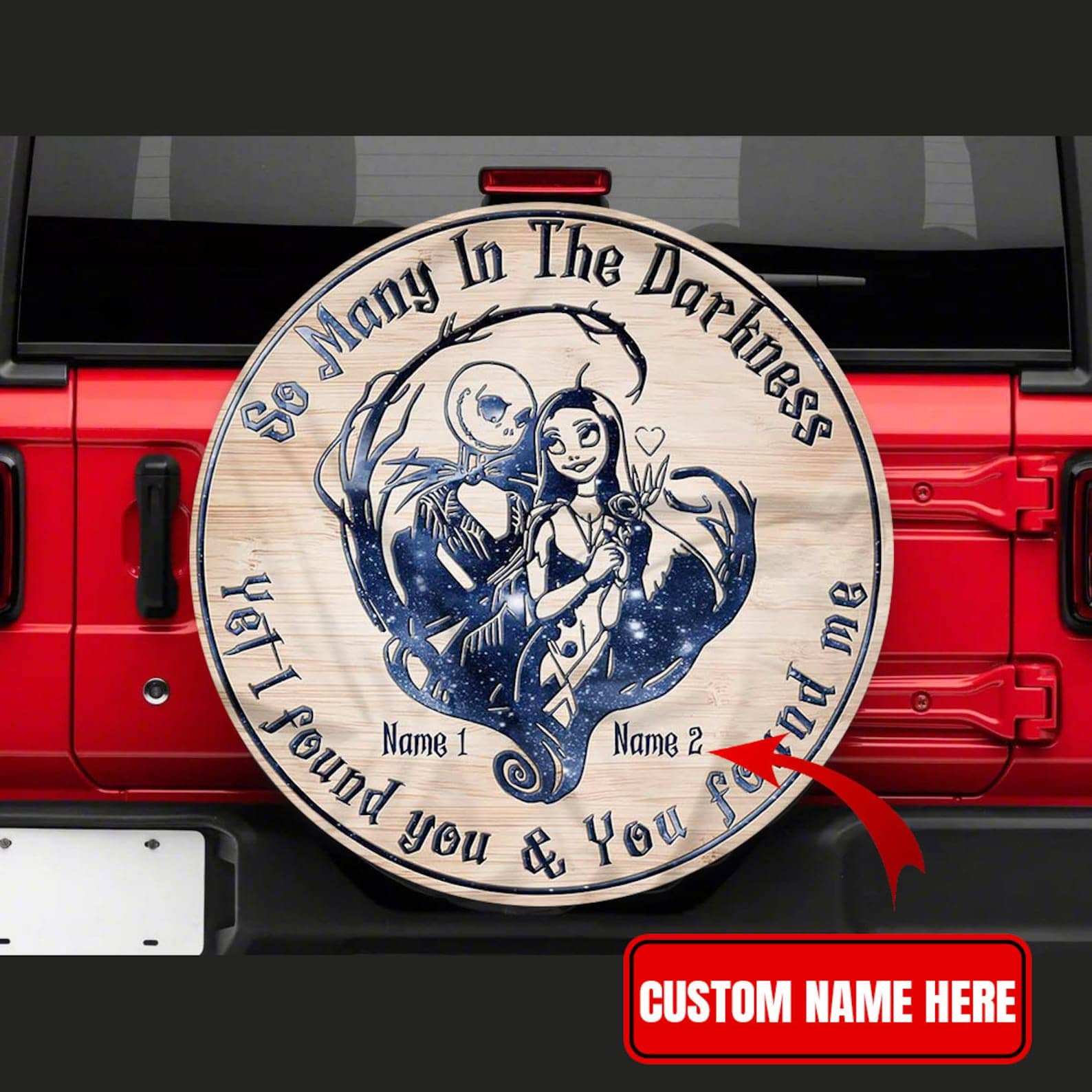 Inktee Store - Couple Personalized Gifts Tire Cover Image