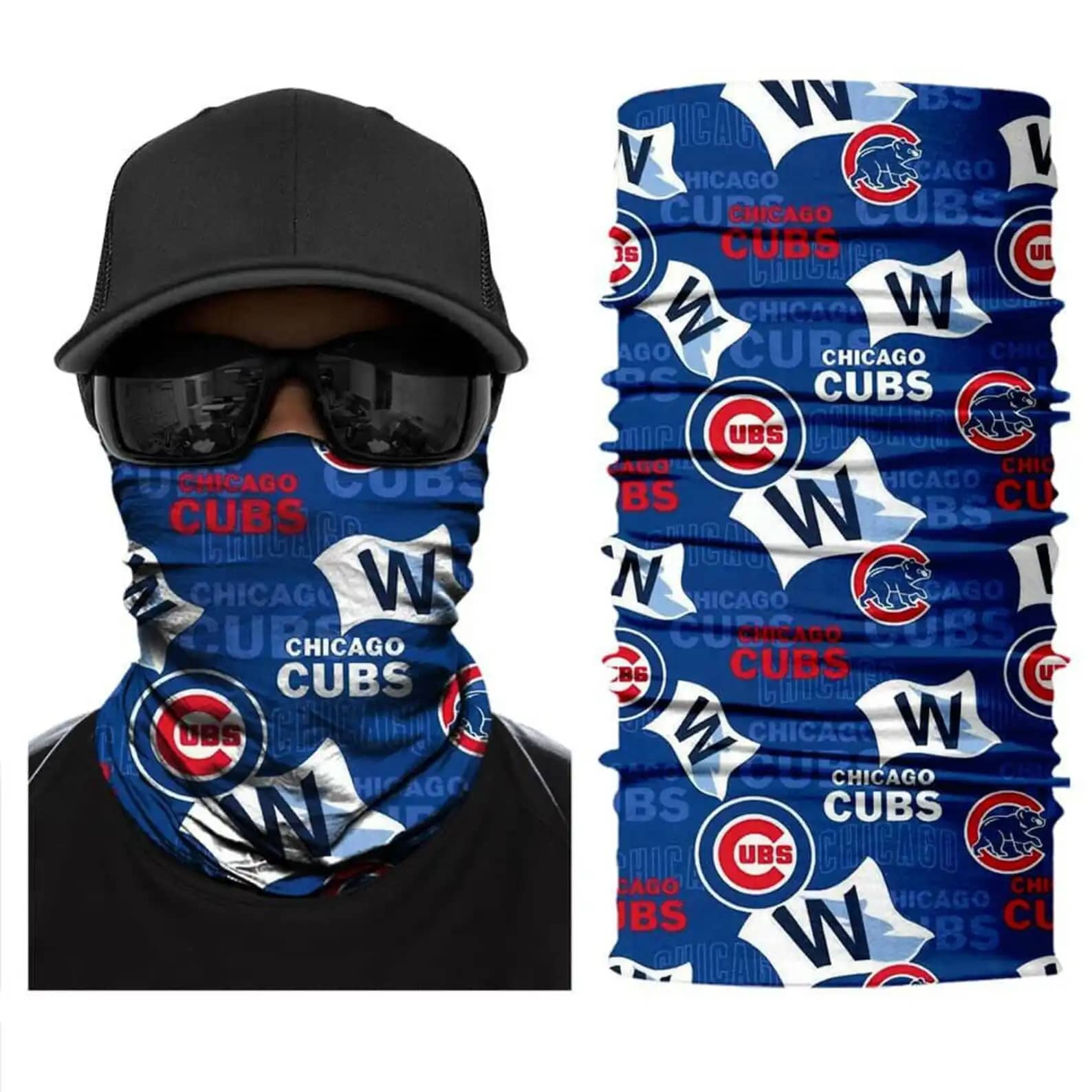 Custom Chicago Cubs Mbl Face Covering Neck Gaiter