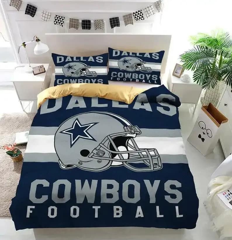 Custom Dallas Cowboys Football Logo Quilt Bedding Sets