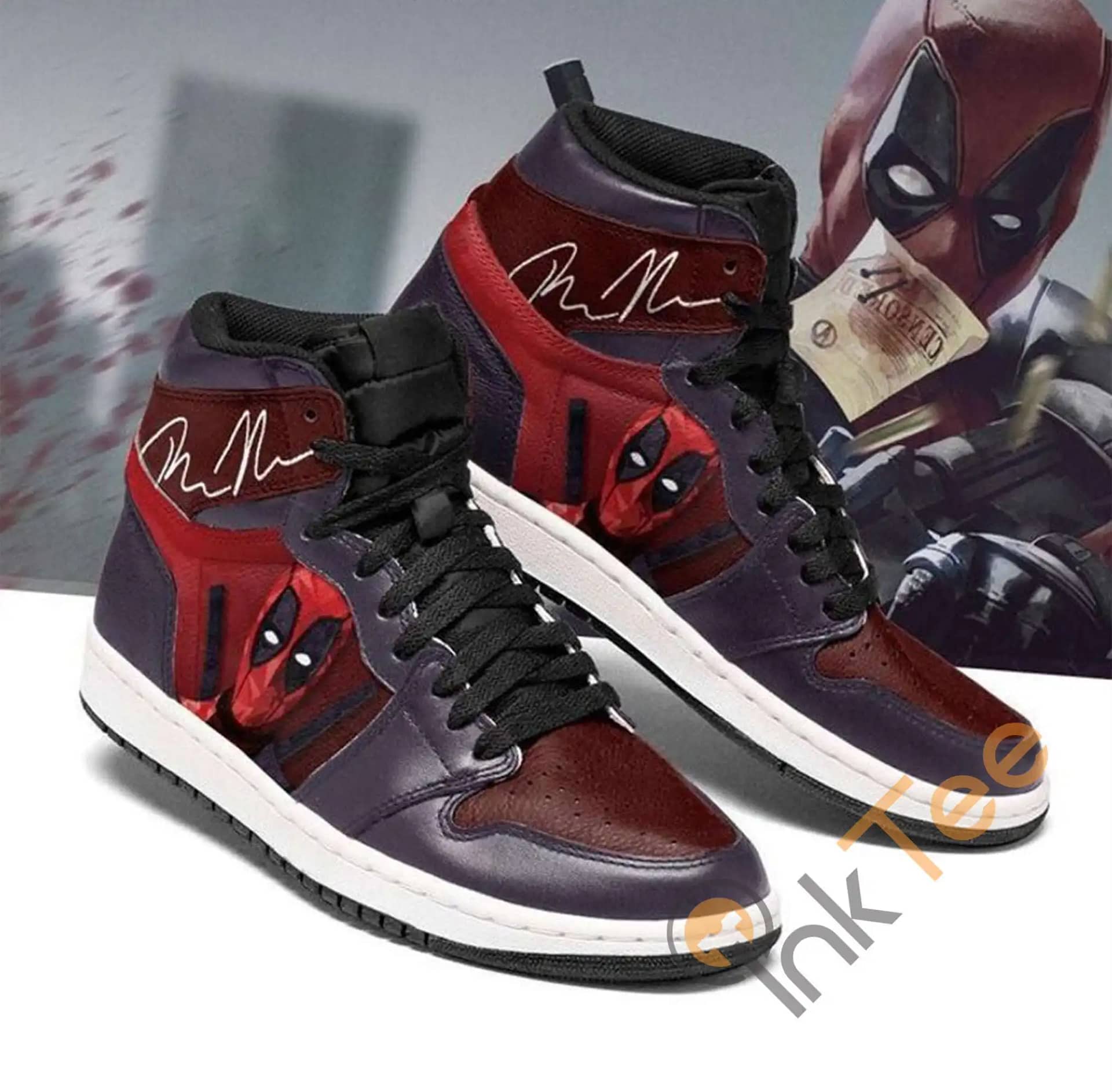 Custom Deadpool Type Marvel Movie For Fans Air Jordan Shoes