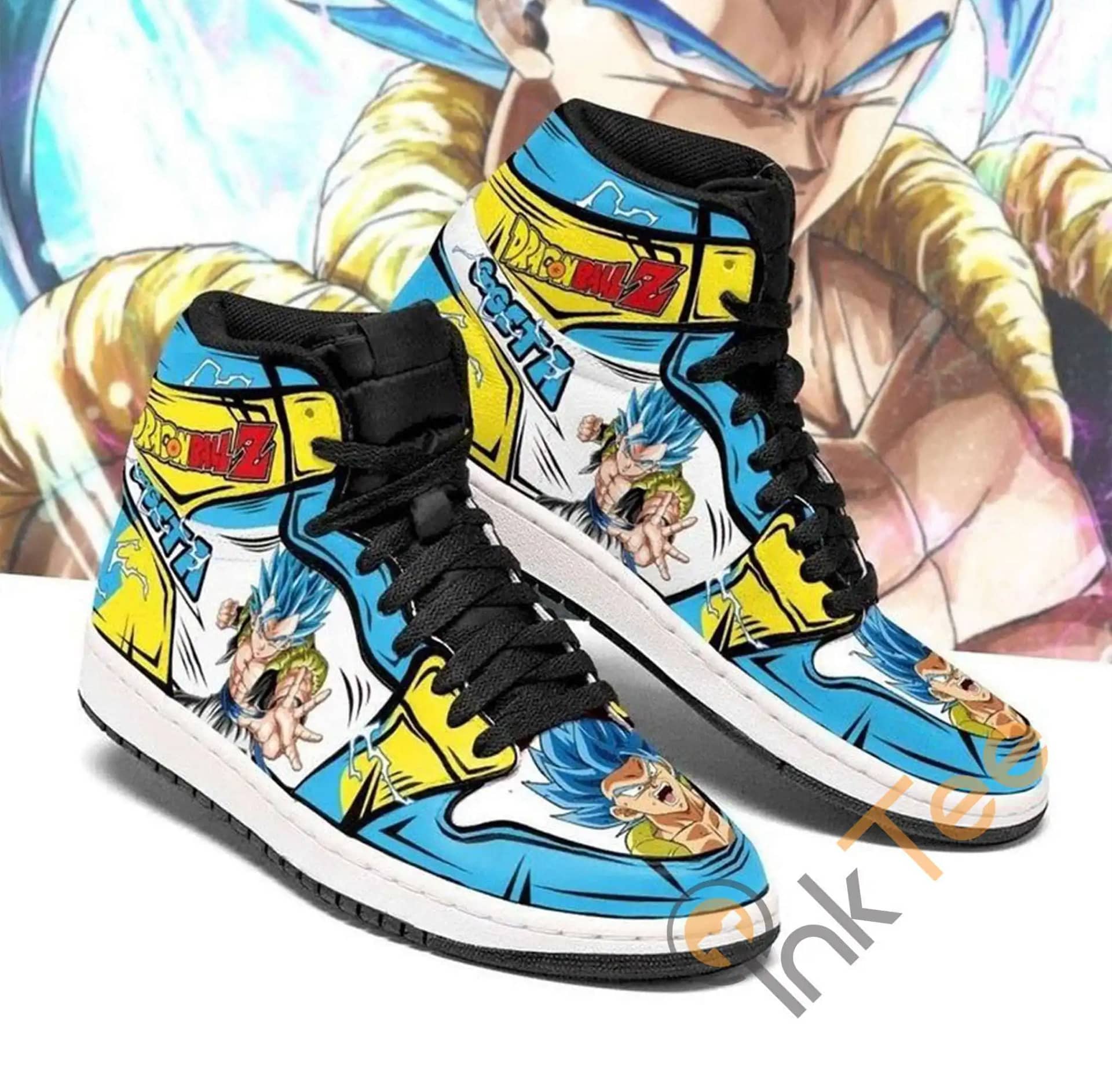 Custom Gogeta Type Dragon Ball Anime For Fans Air Jordan Shoes