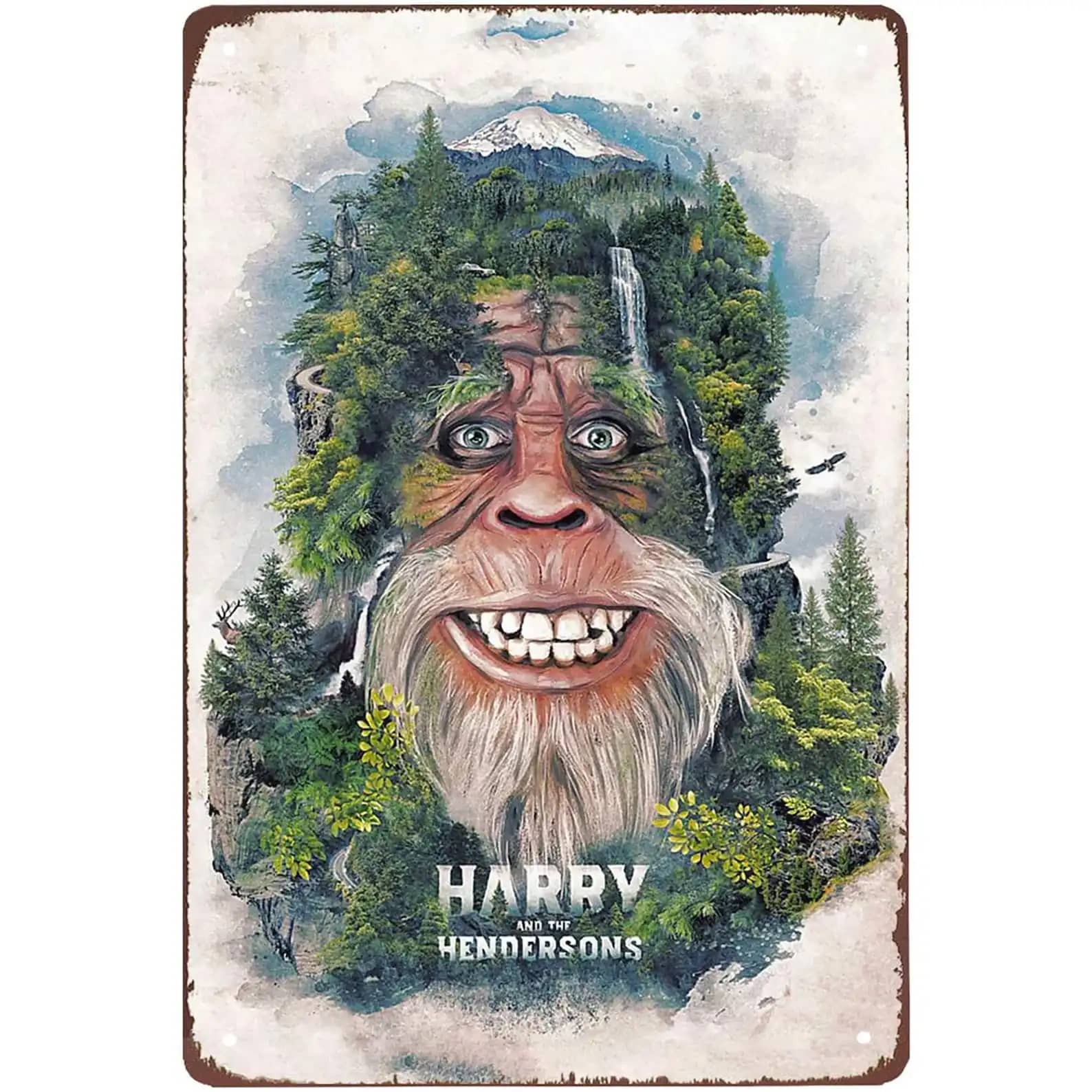 Custom Harry And The Hendersons Vintage Bigfoot Home Decoration Metal Sign