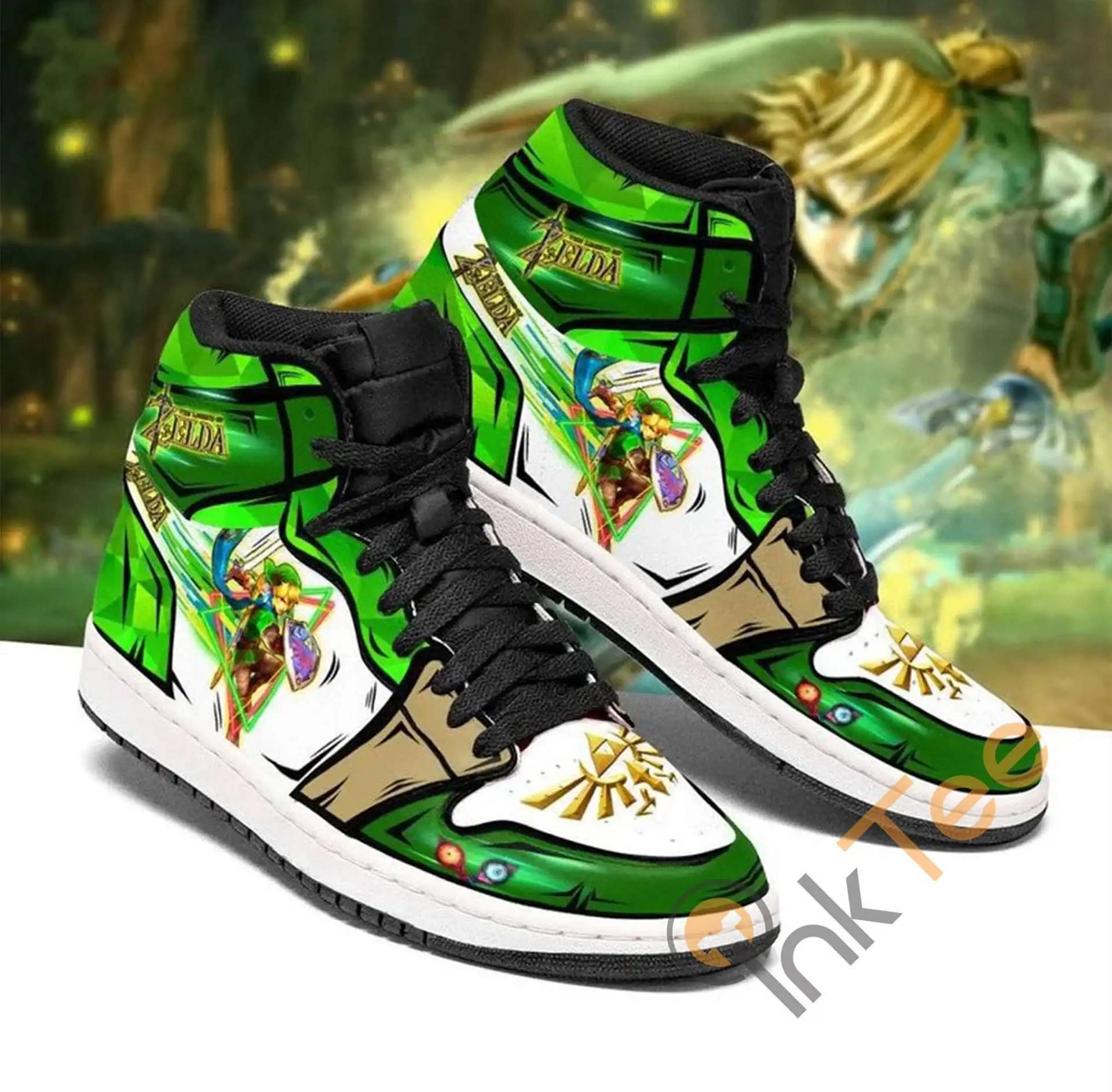 Custom Legend Of Zelda Type Anime For Fans Air Jordan Shoes
