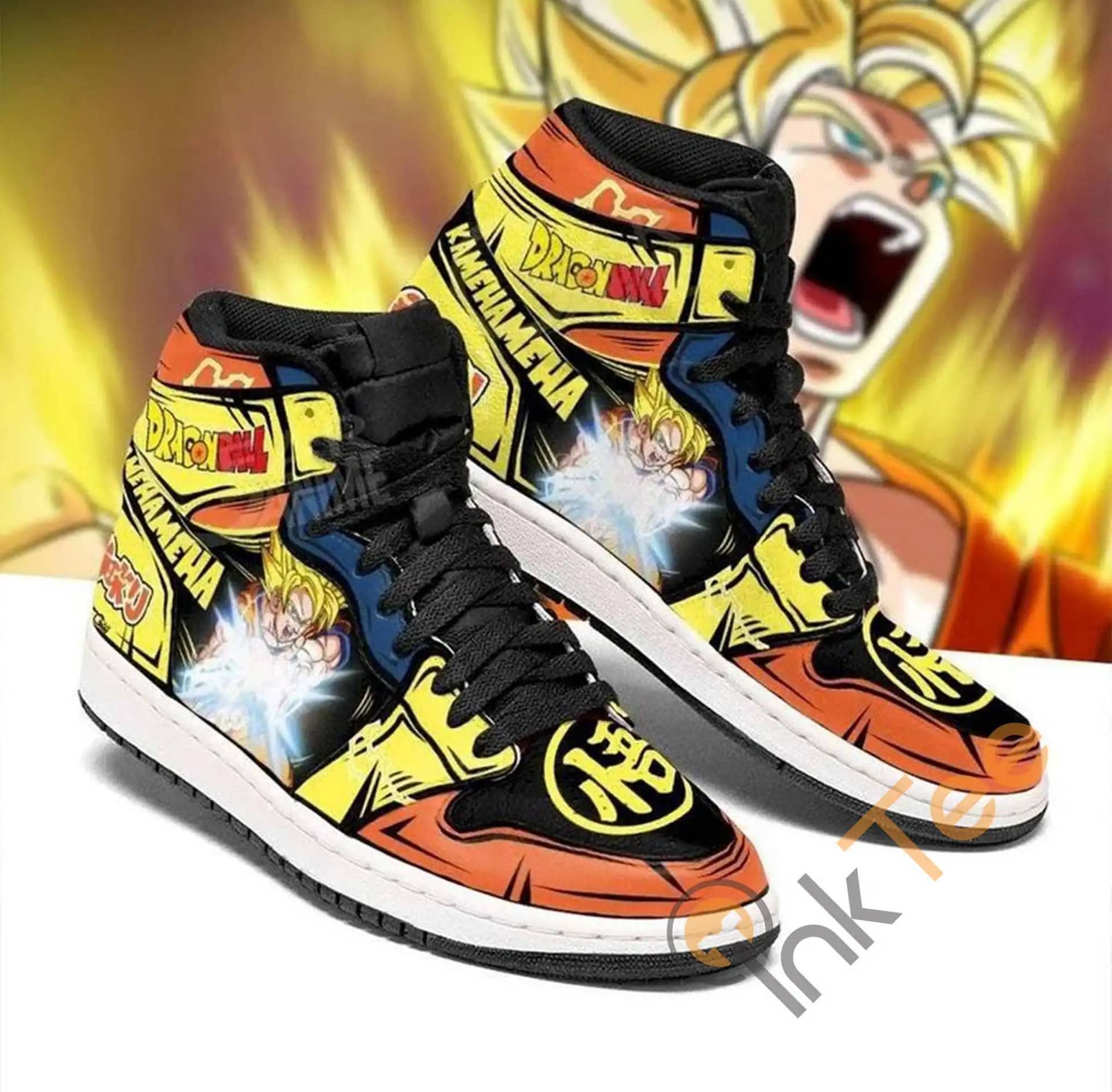 Custom Son Goku Type Dragon Ball Anime For Fans Air Jordan Shoes