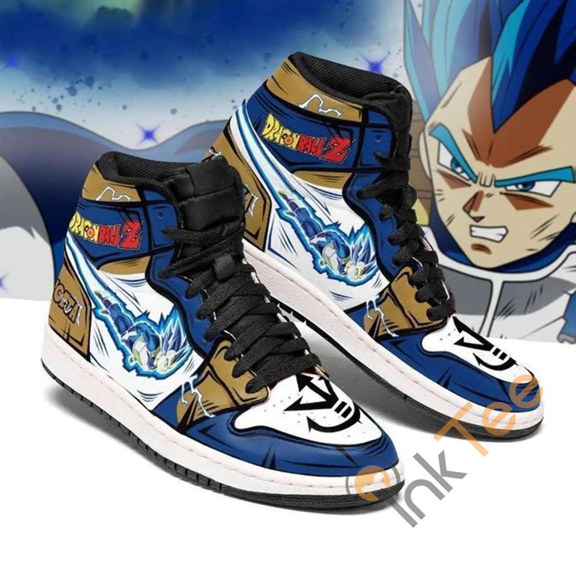 Custom Vegeta Type Dragon Ball Anime For Fans Air Jordan Shoes