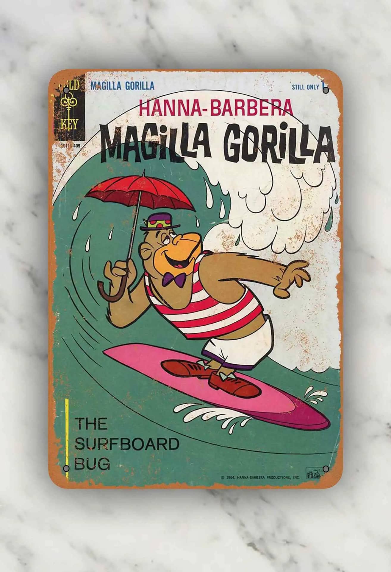 Customization 1964 Magilla Gorilla Comic Retro Metal Sign