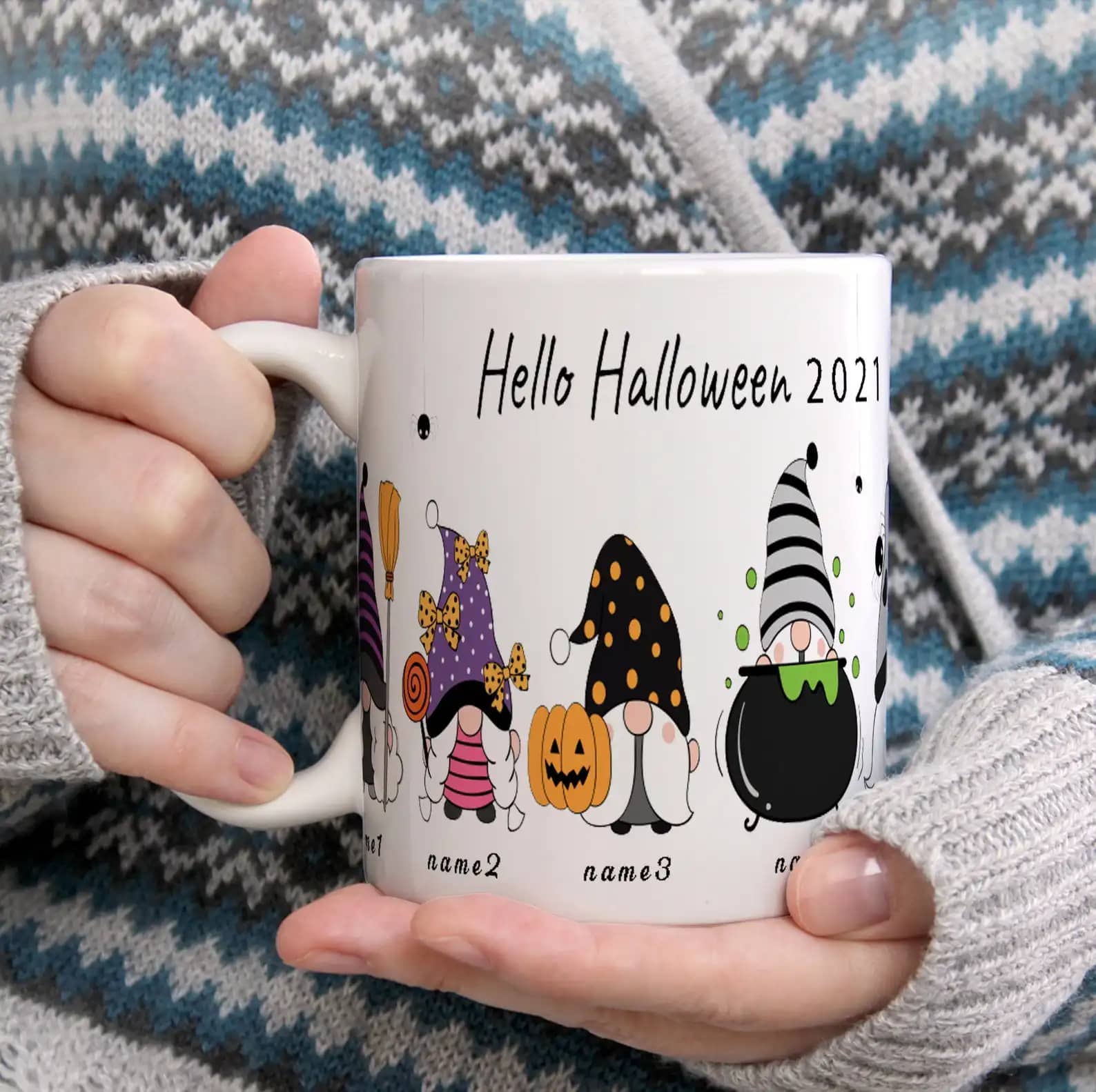 Customized Hello Halloween Gift Idea Mug