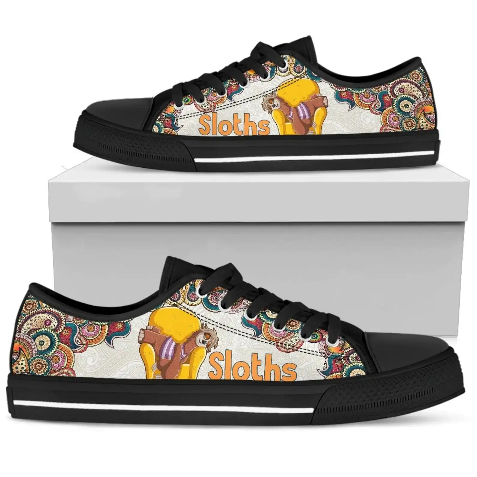 Customized Sloth Low Top Sneakers