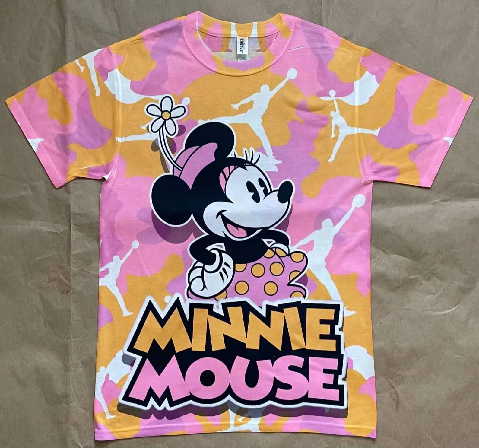 Cute Minnie Mouse Custom Jordan Icon 3D All Over Print T-Shirt