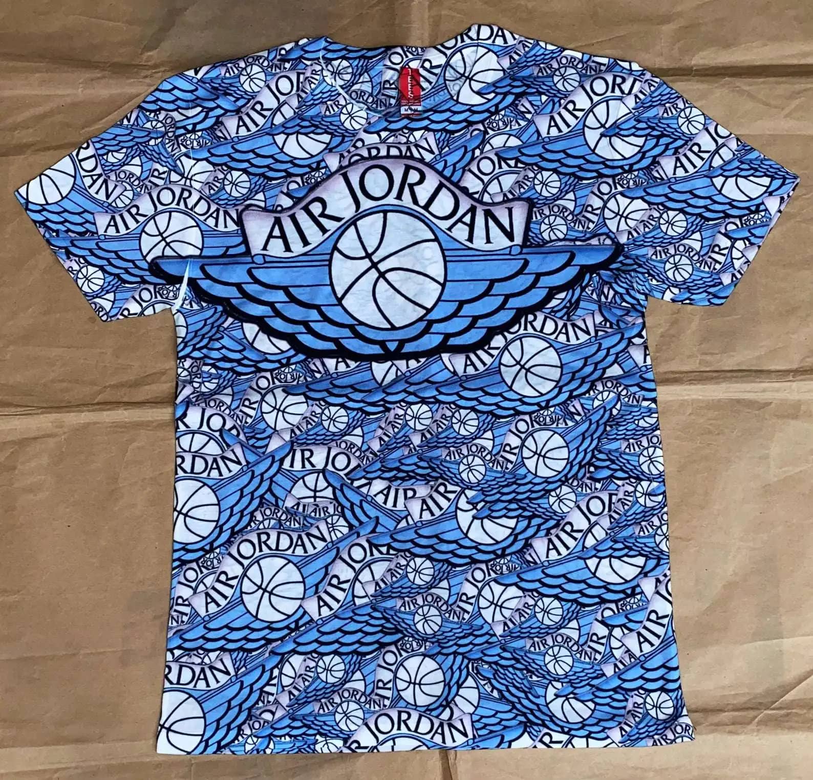 Cutom Blues Logo Air Jordan 3D All Over Print T-Shirt