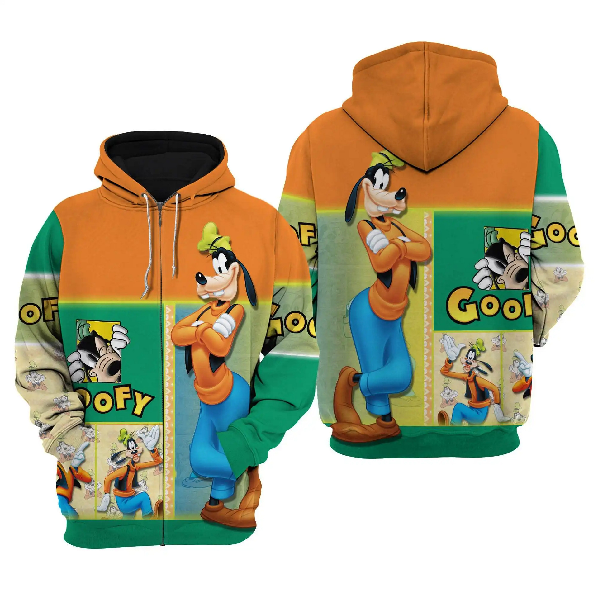Disney Goofy Dog Disney Graphic Cartoon Outfits Clothing Men Women Kids Toddlers Hoodie 3D