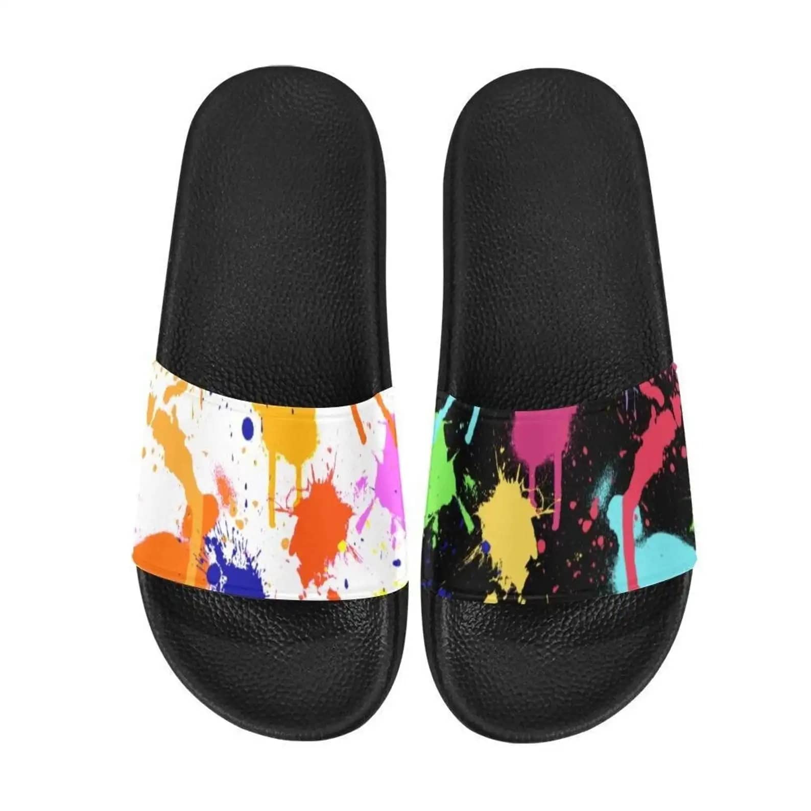 Drip Drop Mismatched Slide Sandals