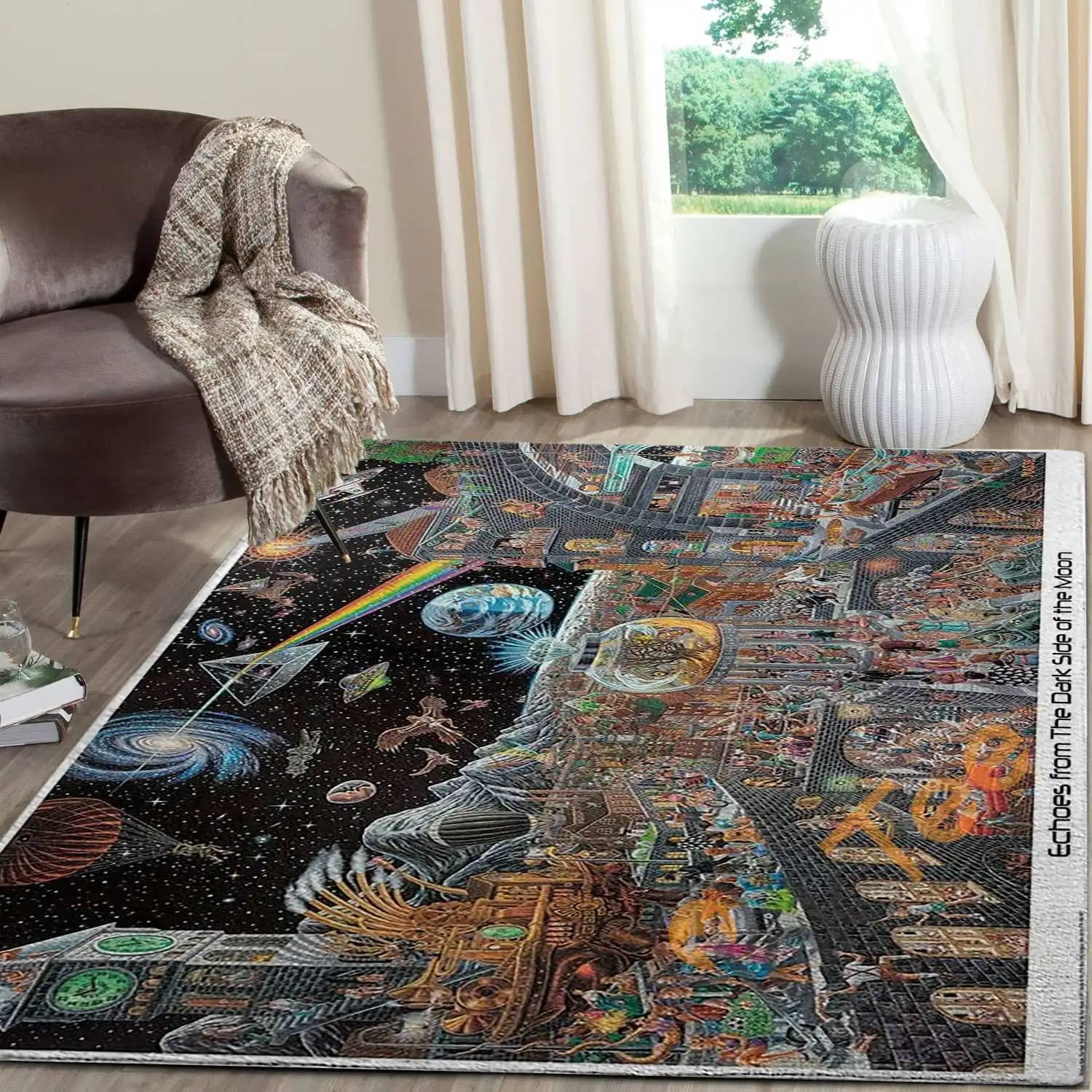 Echoes From The Darkside Of The Moon   Tom Masse Rug