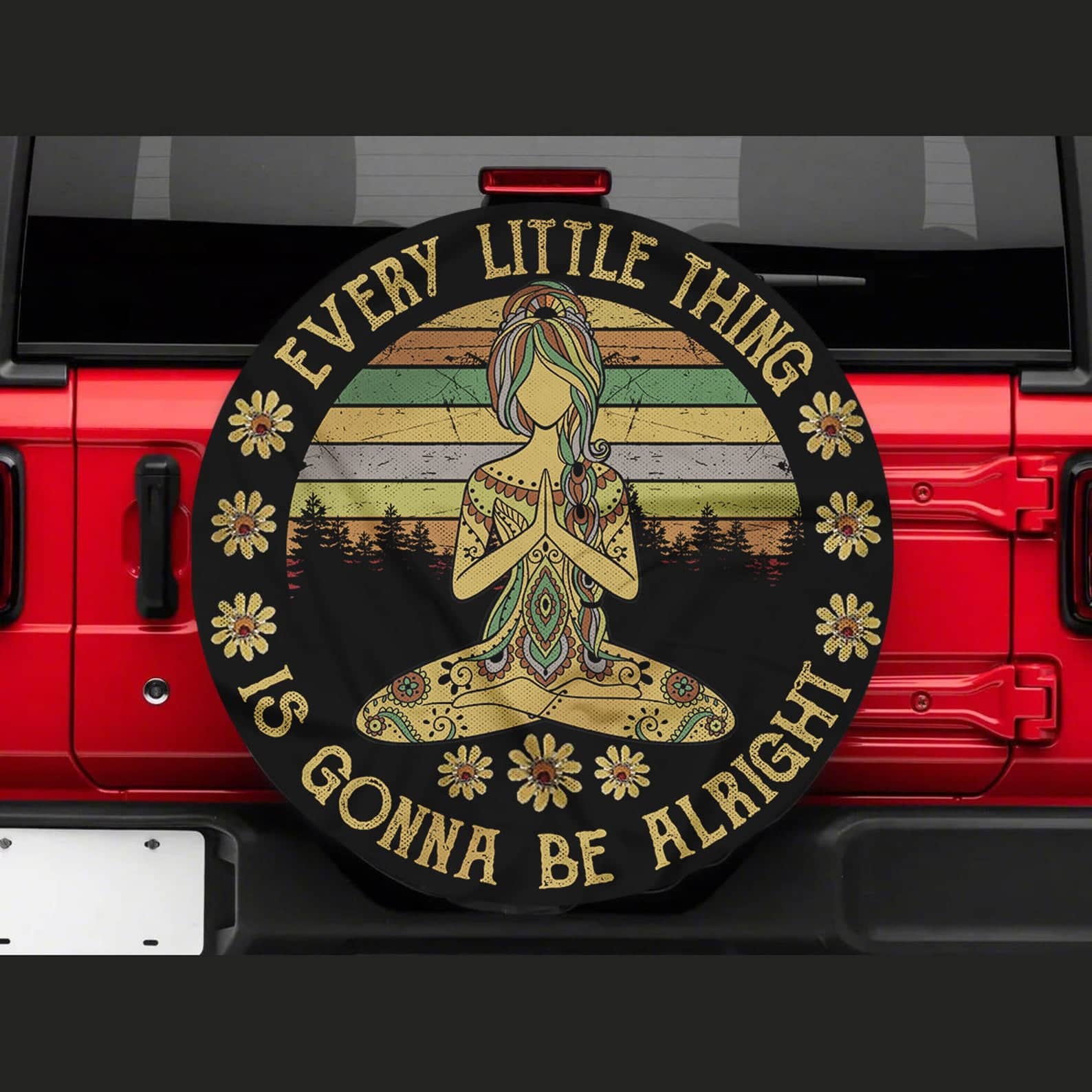 Inktee Store - Every Little Is Gonna Be Alright Art Tire Cover Image