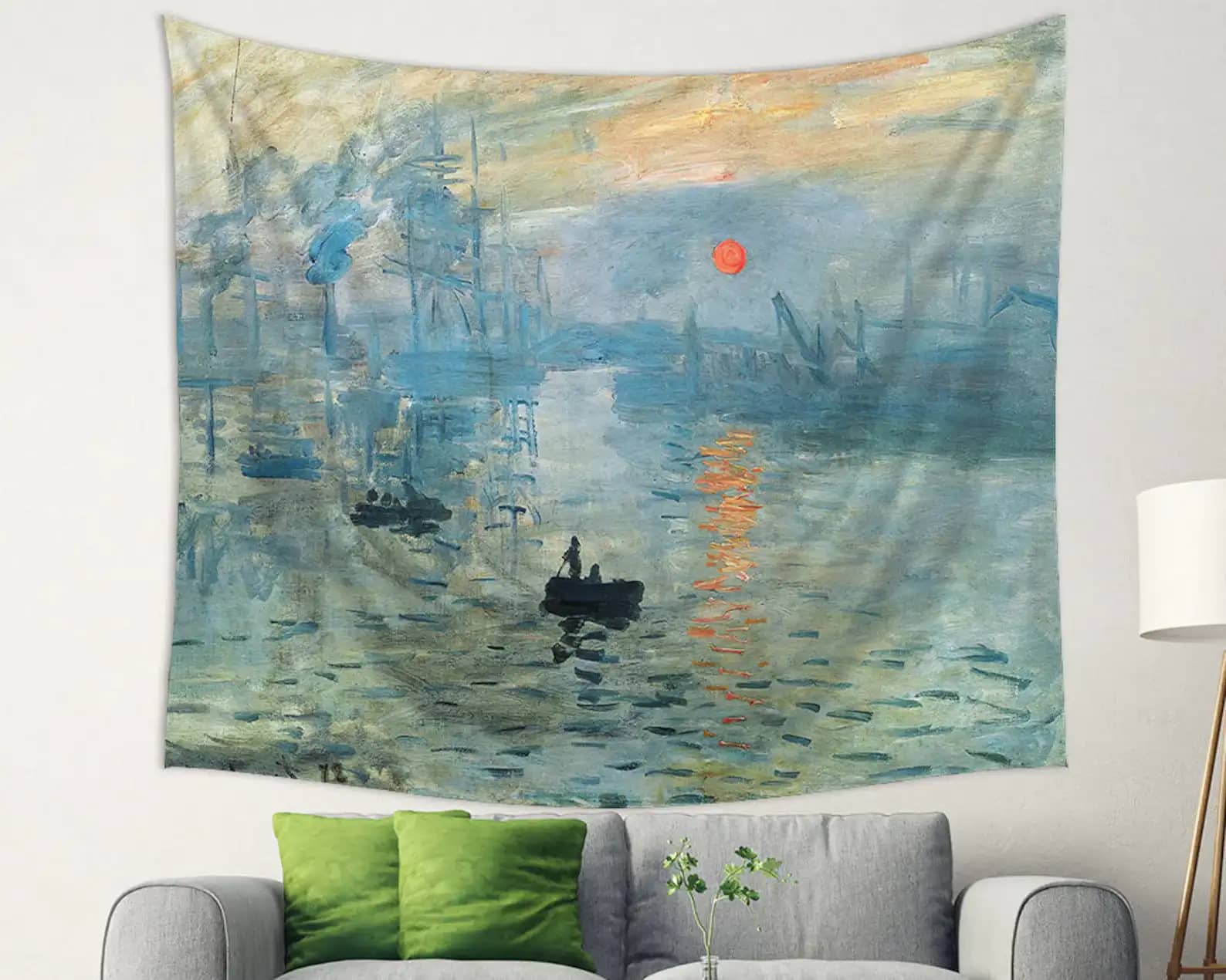 Every Sunset Brings The Promise Of A New Dawn Monet Fabric Backdrop Decor Tapestry