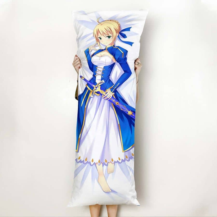 Inktee Store - Fate Saber Anime Gifts Idea For Otaku Girl Custom Pillow Cover Image