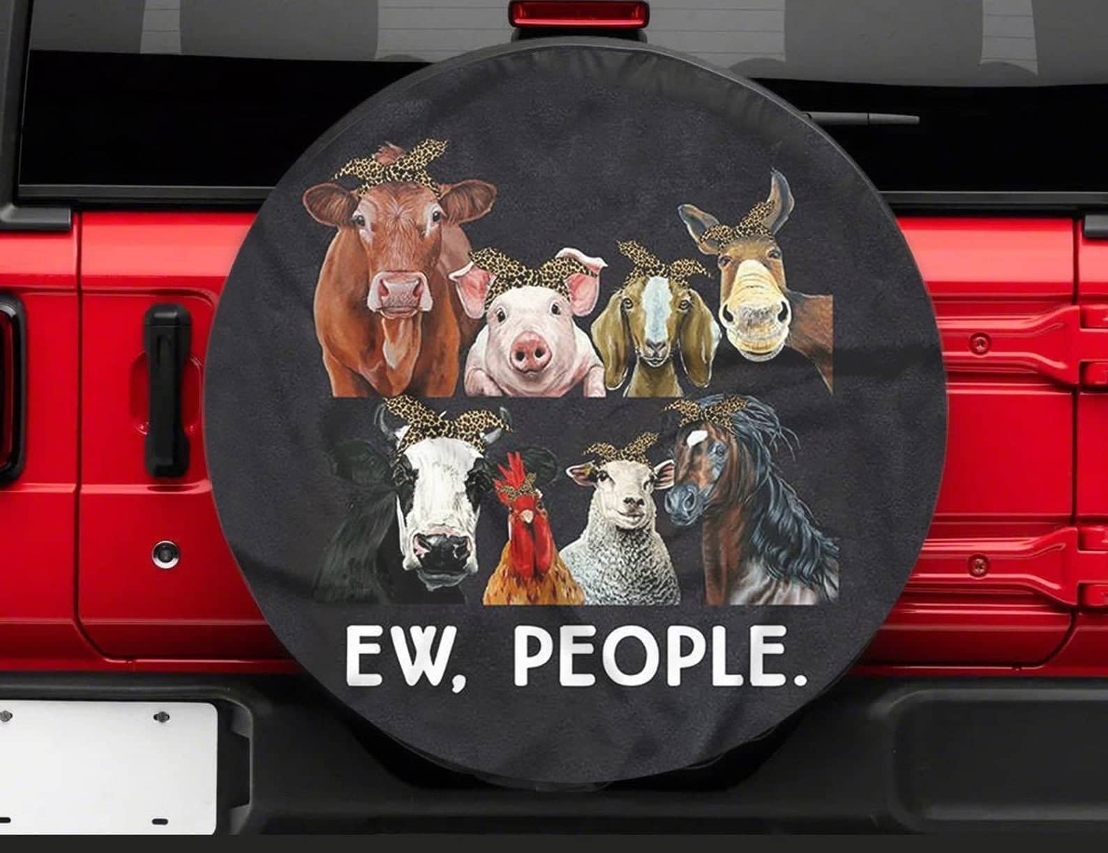 Inktee Store - Funny Animal Farm Tire Cover Image