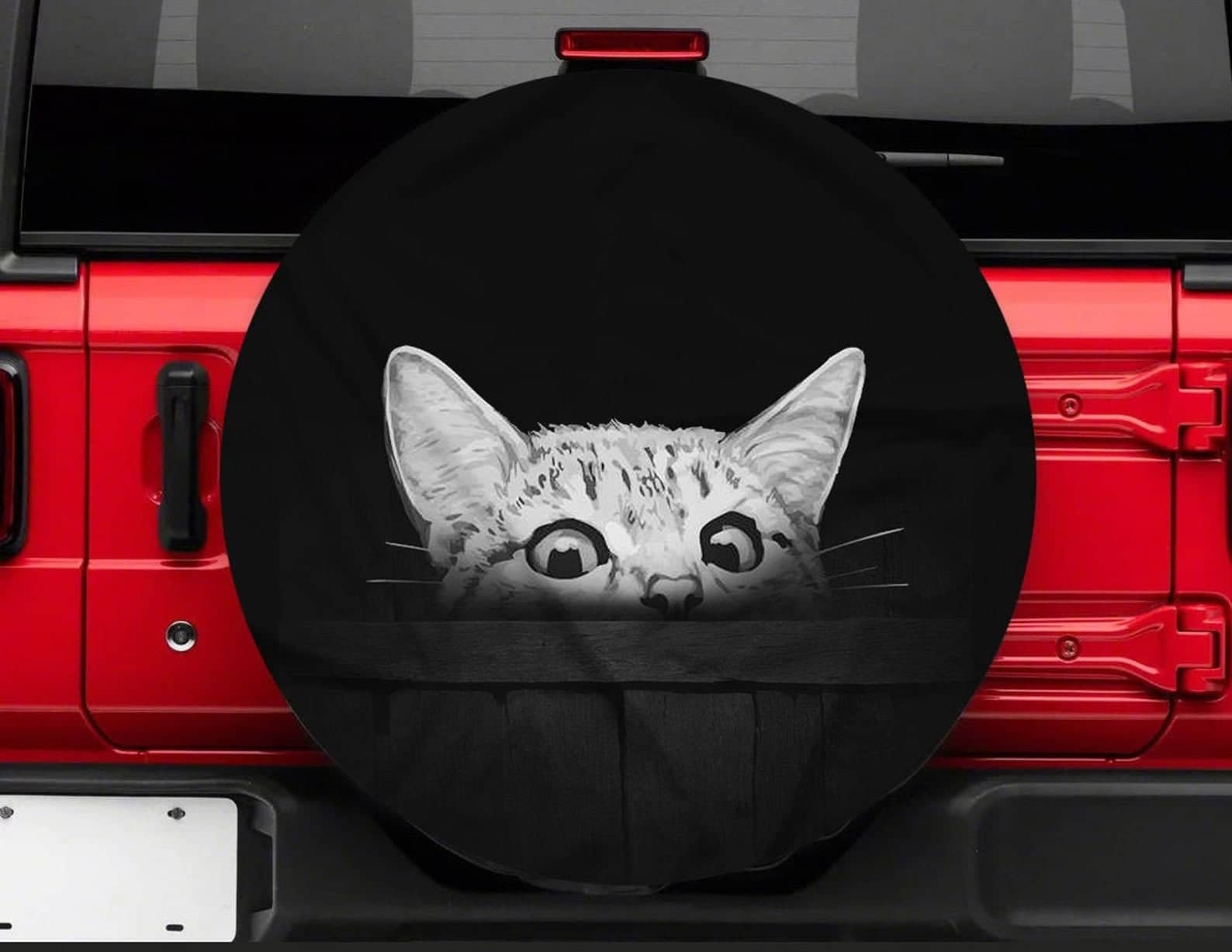 Inktee Store - Funny Cat Art Tire Cover Image