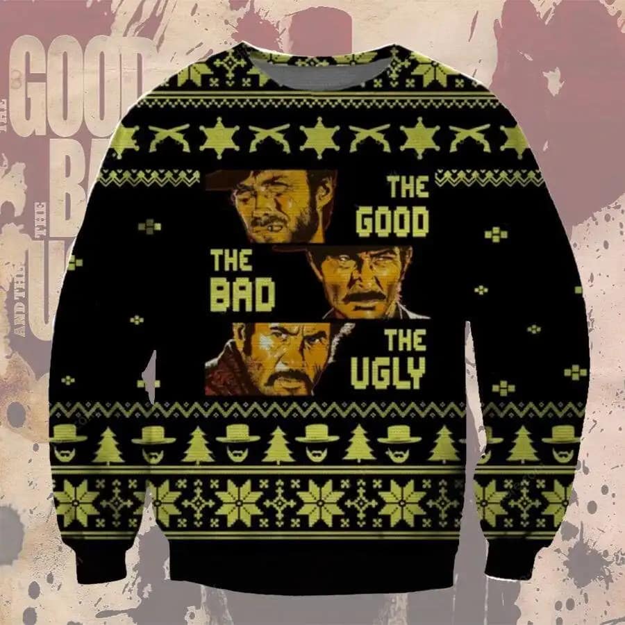 Funny Christmas Good Bad Witch Ugly Sweater