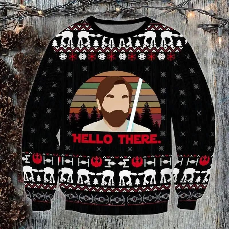Funny Christmas Hello There Ugly Sweater