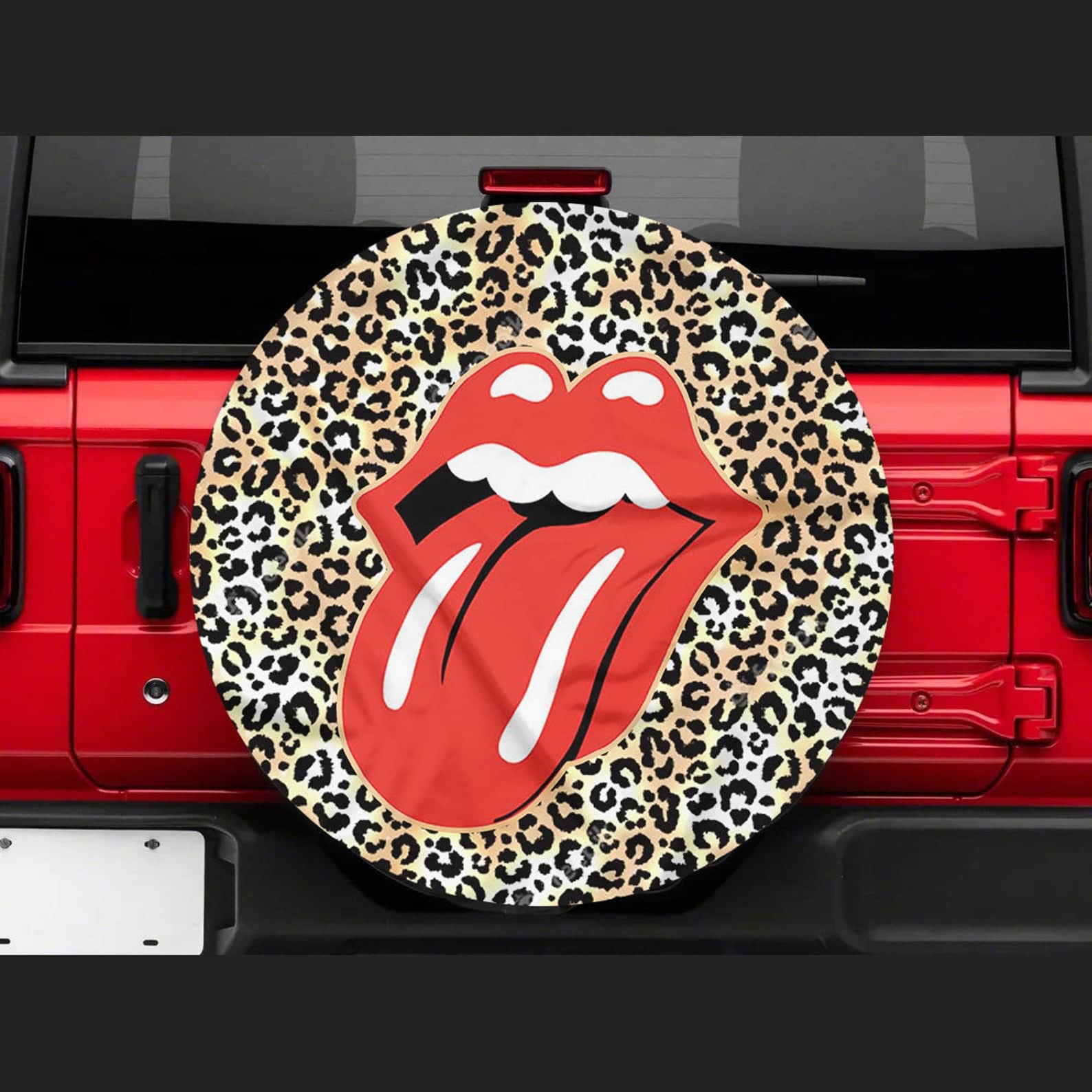 Inktee Store - Funny Lips Tire Cover Image