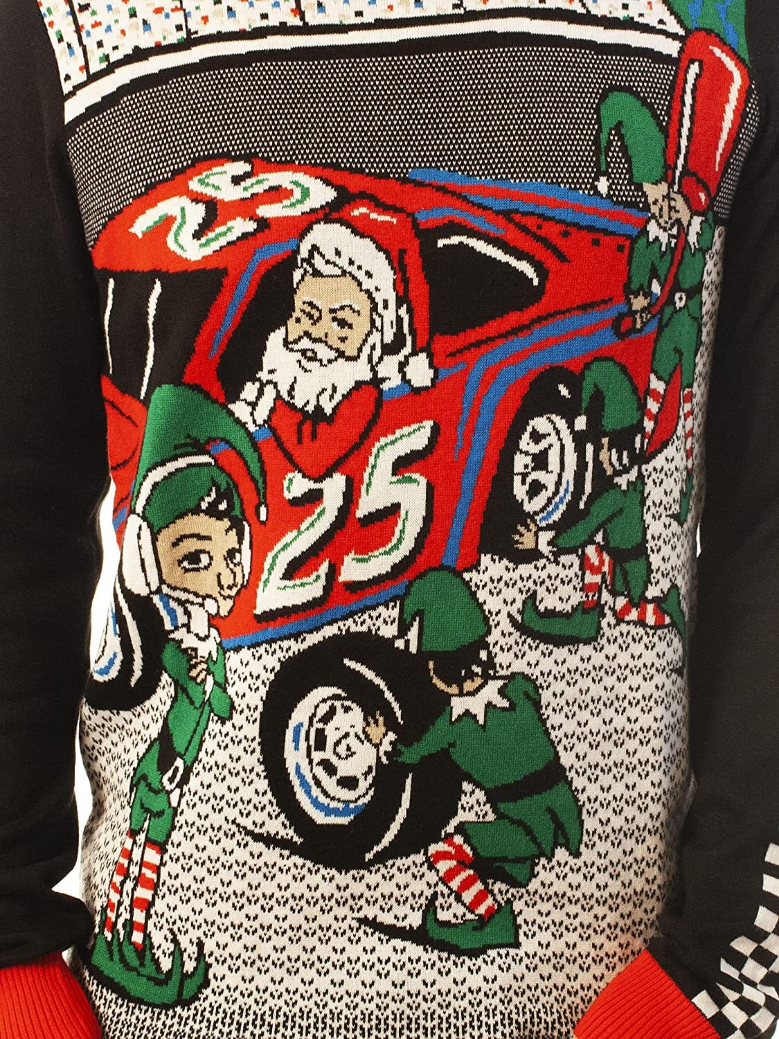 Inktee Store - Funny Santa Pit Crew Black Ugly Christmas Sweater Image