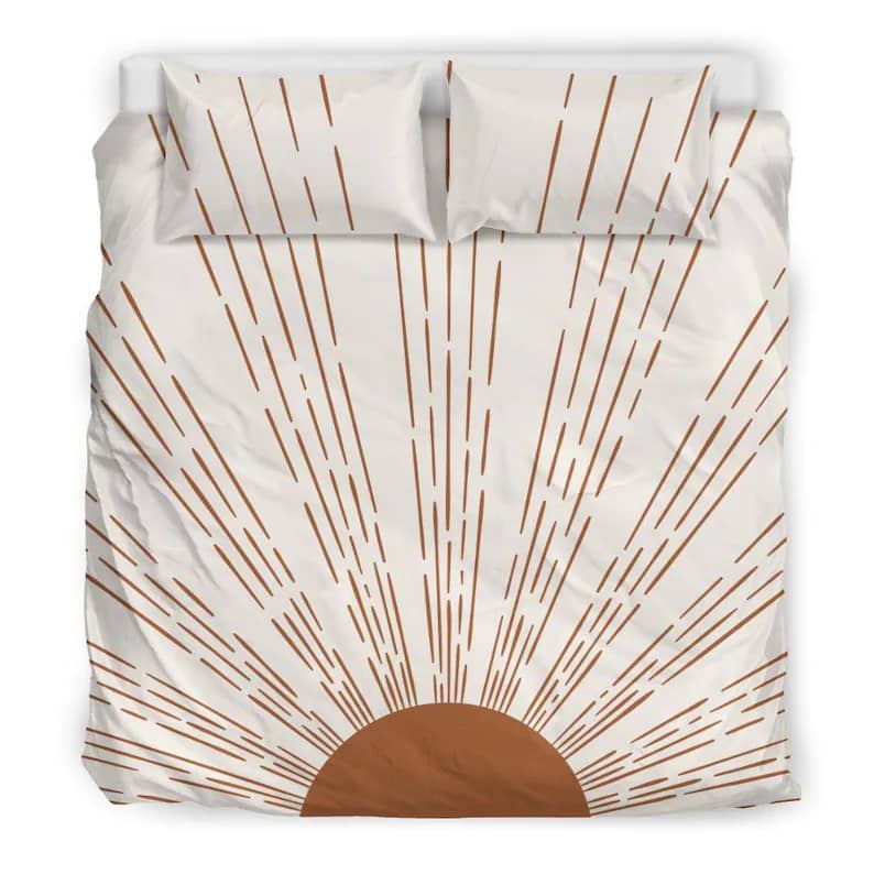 Inktee Store - Geometrical Sunrise Quilt Bedding Sets Image
