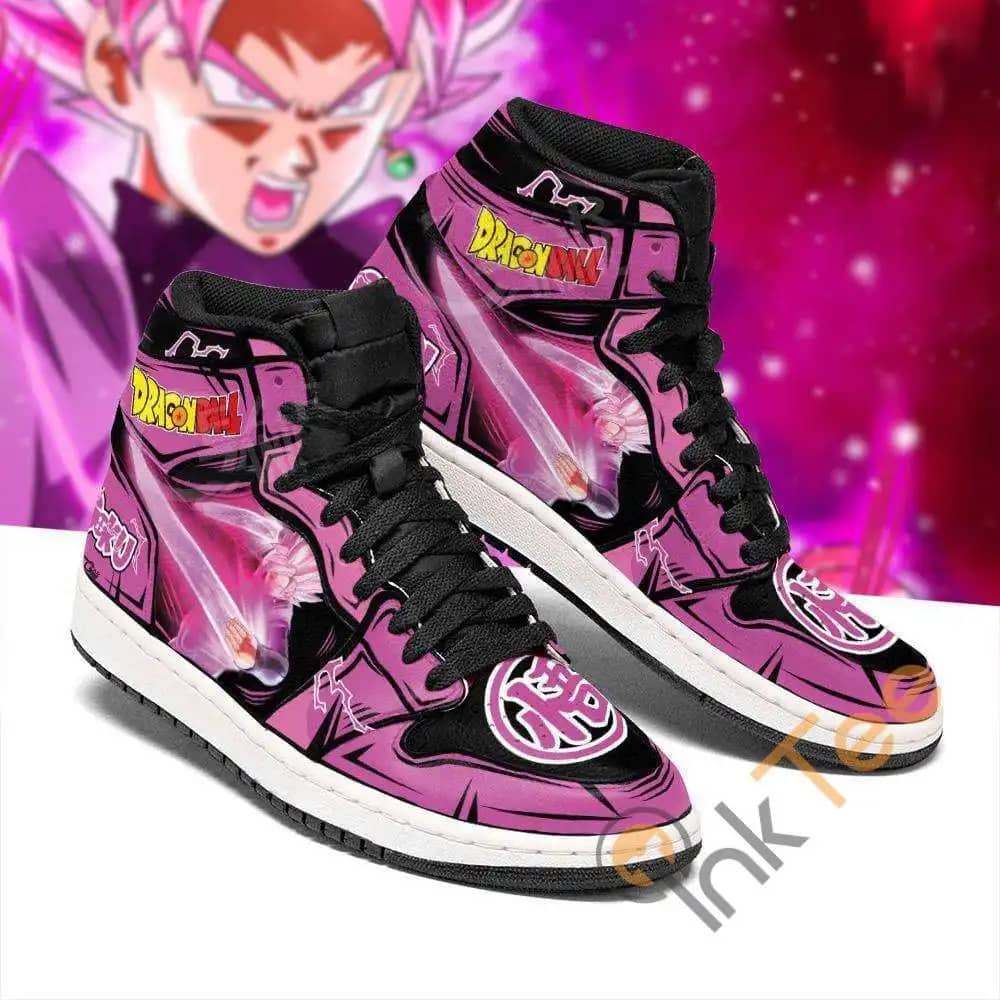 Goku Black Rose Dragon Ball For Men And Women Personalized Air Jordan Shoes